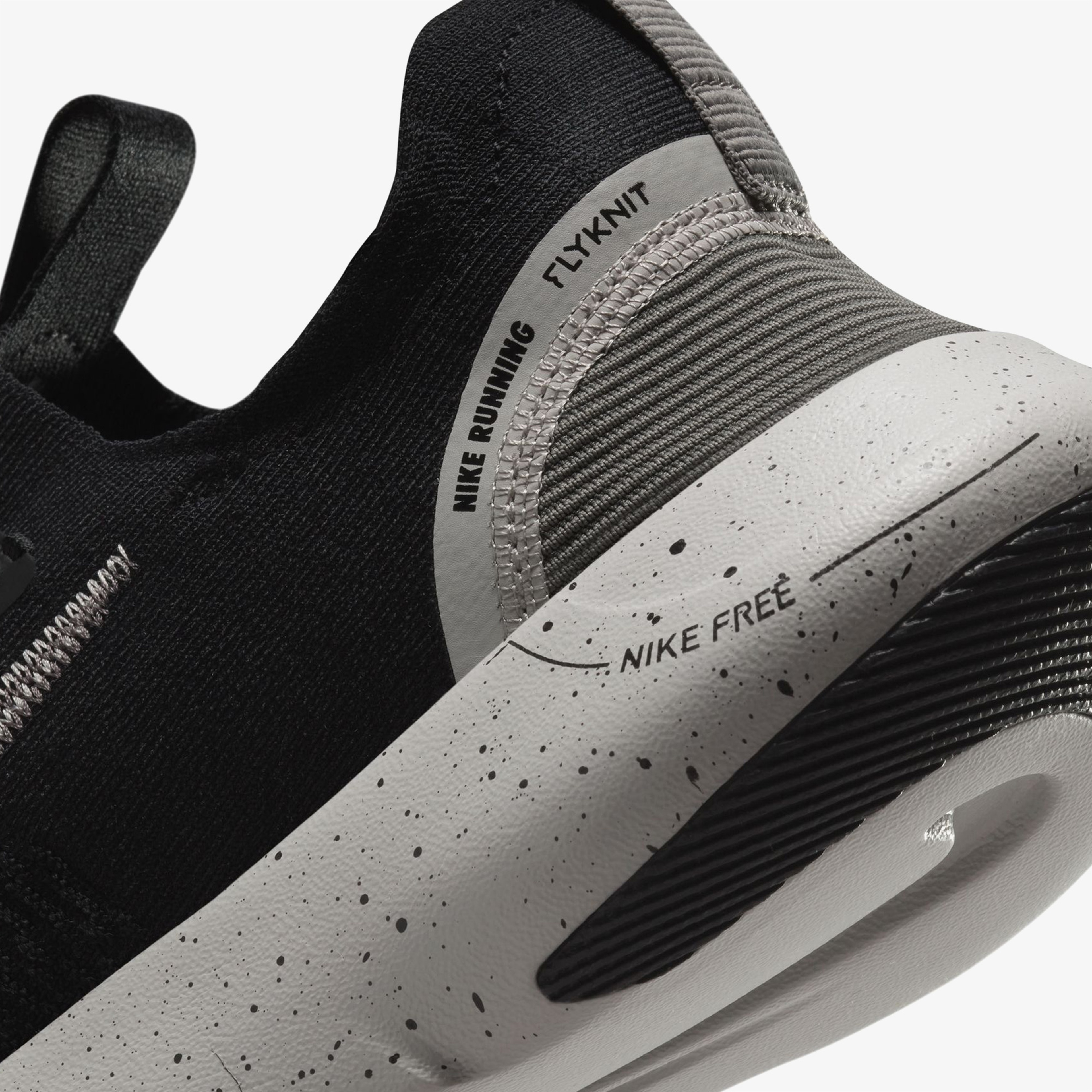Nike Free Run FlyKnit Next Nature Erkek Siyah Koşu Ayakkabısı