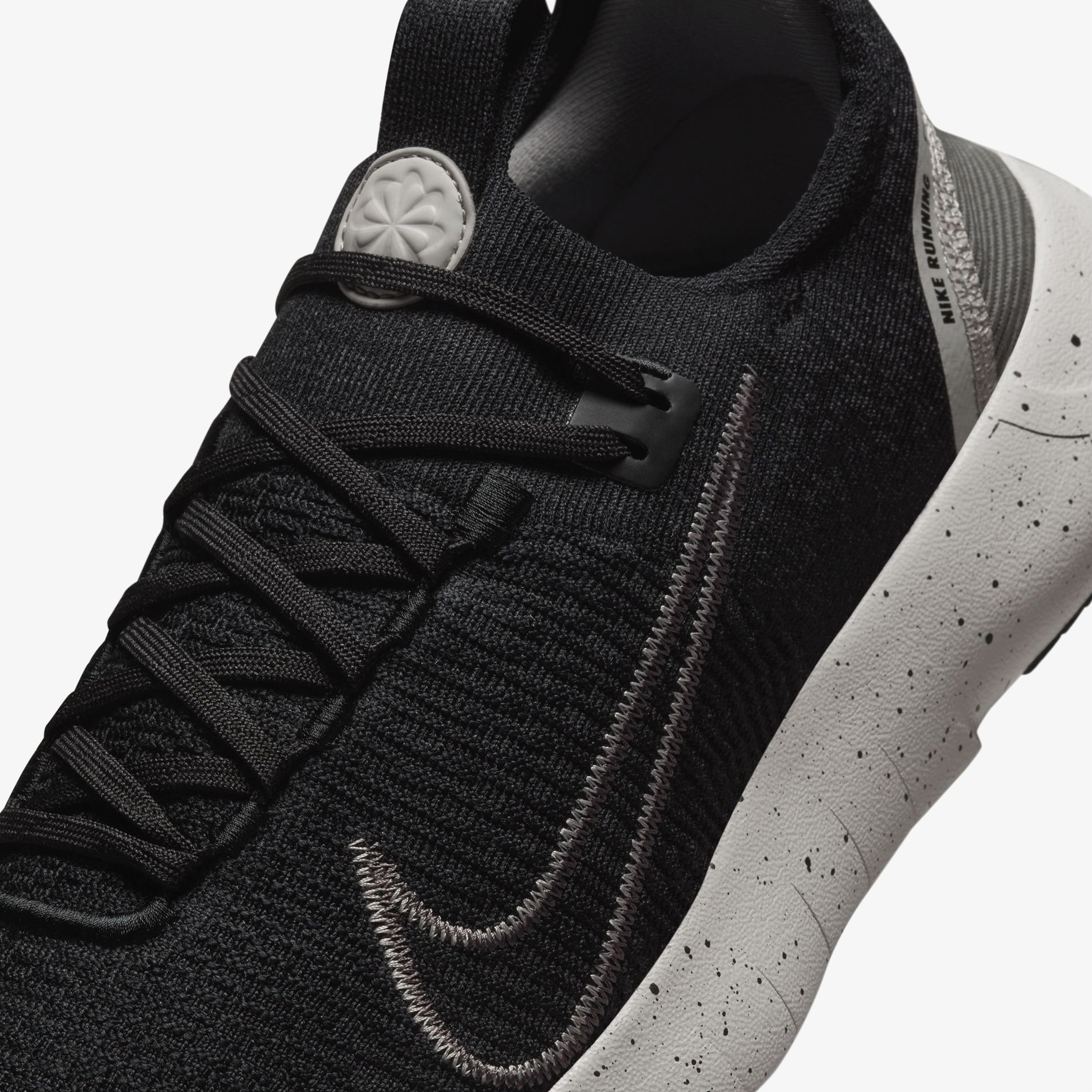 Nike Free Run FlyKnit Next Nature Erkek Siyah Koşu Ayakkabısı
