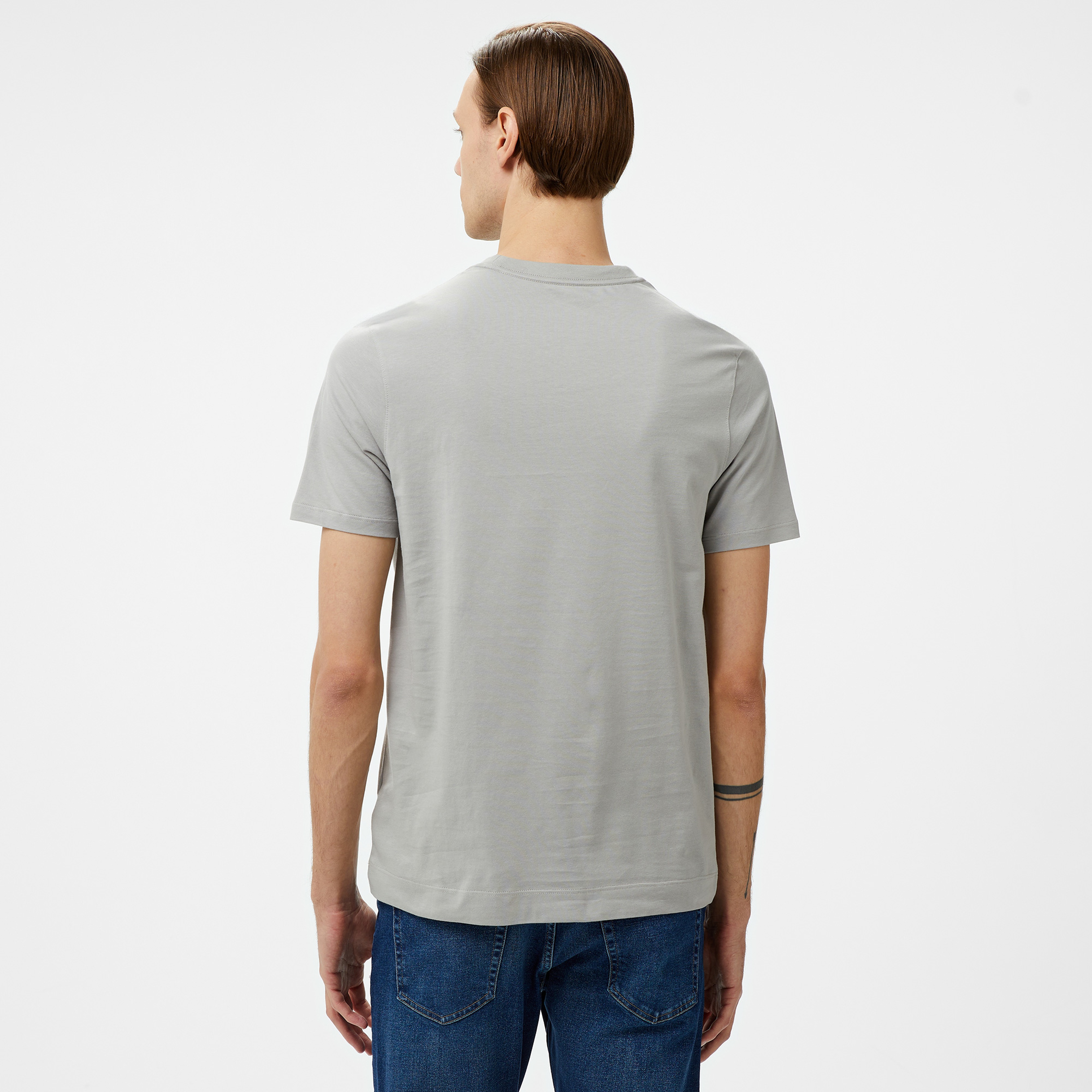 Calvin Klein Erkek Gri T-Shirt