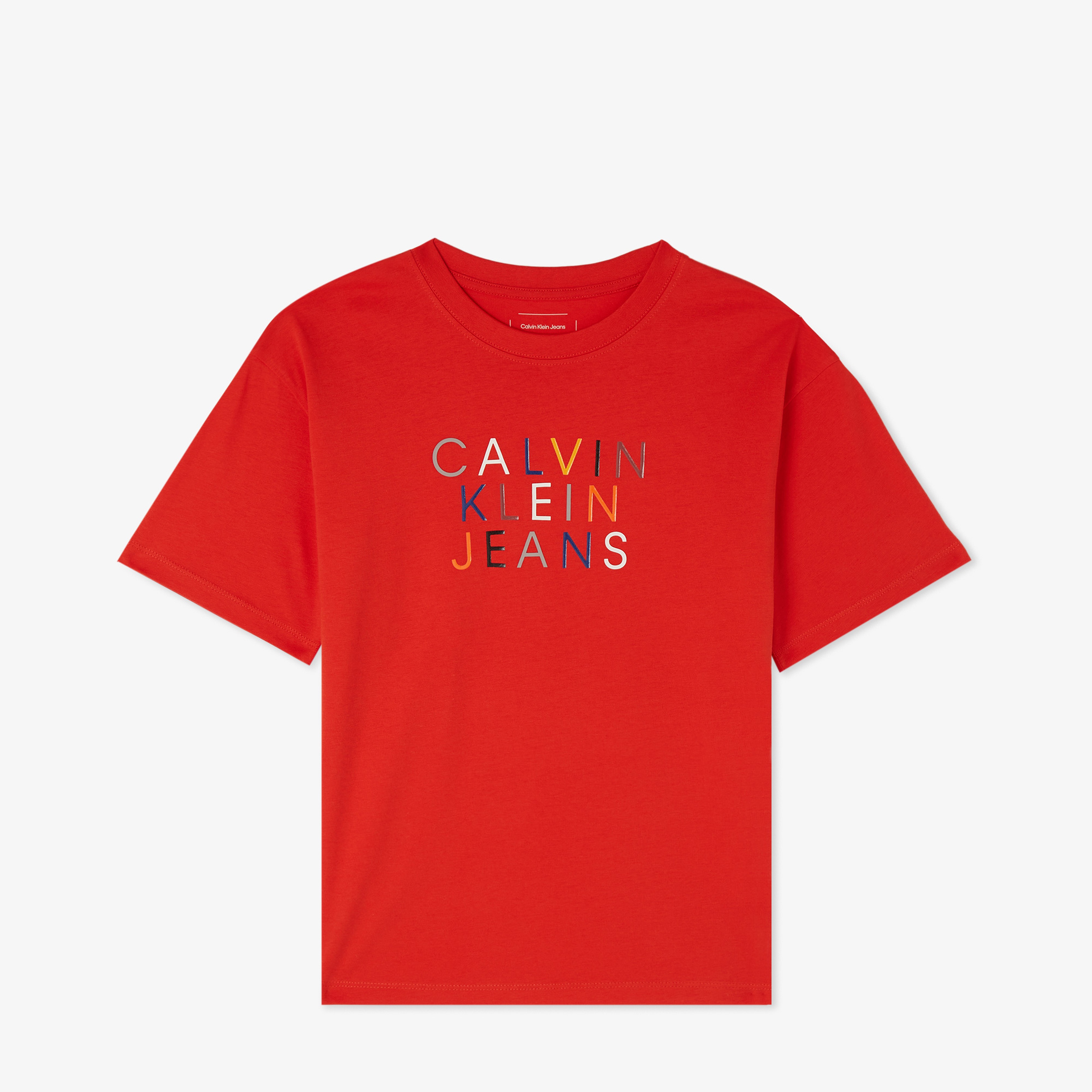 Calvin Klein Jeans Logo Graphic Çocuk Kırmızı T-Shirt