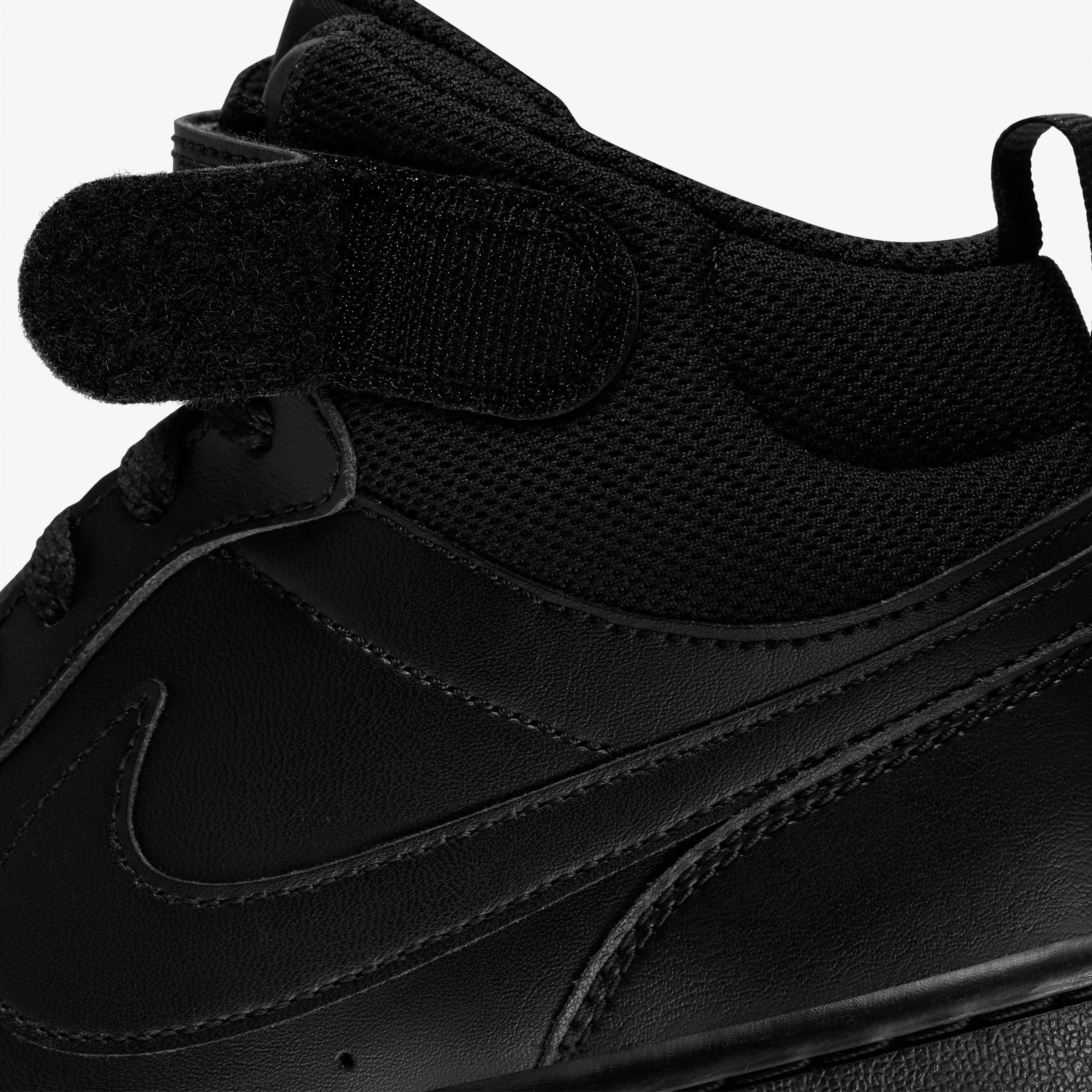Nike Court Borough Mid Çocuk Siyah Bilekli Sneaker