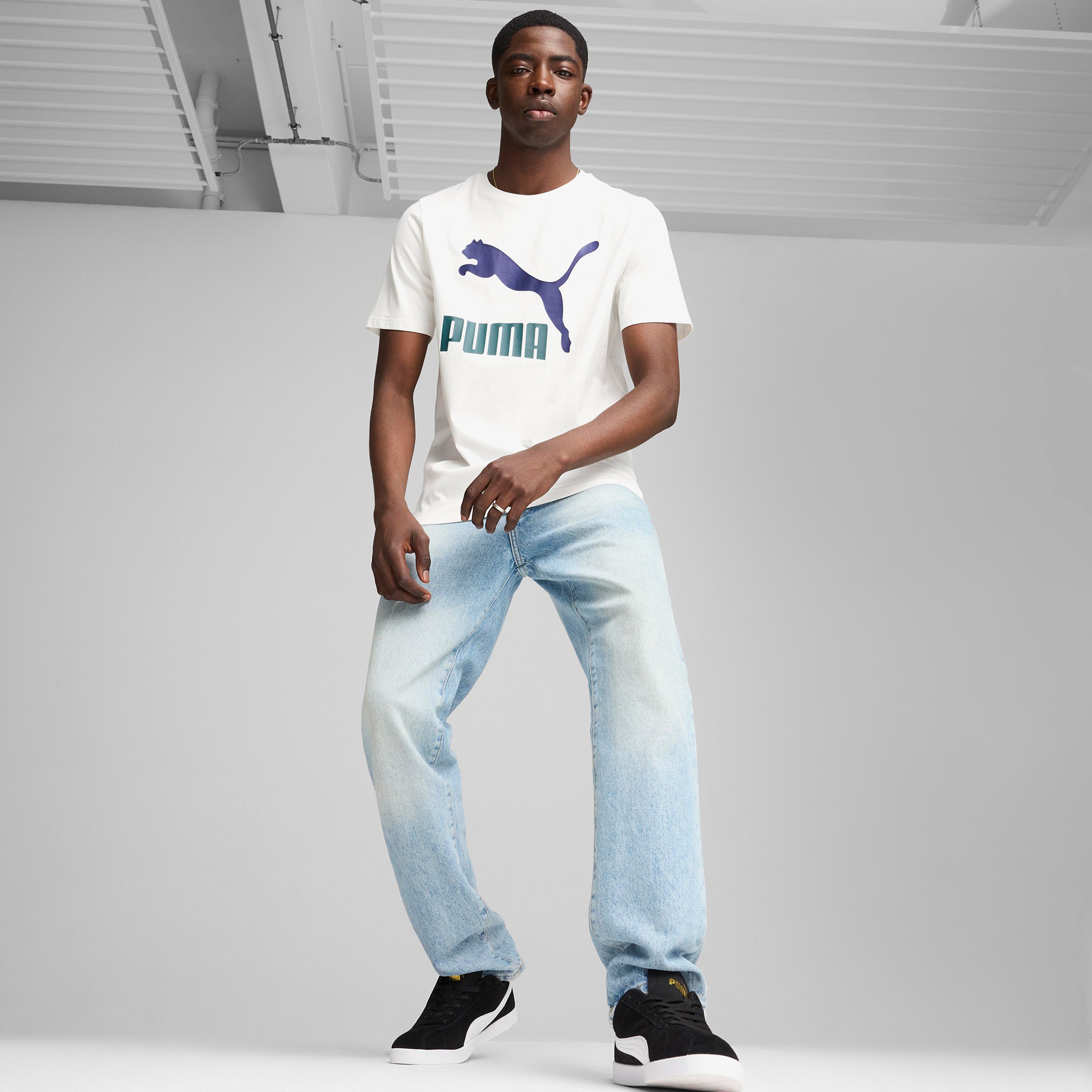 Puma Classics Logo Erkek Beyaz T-Shirt