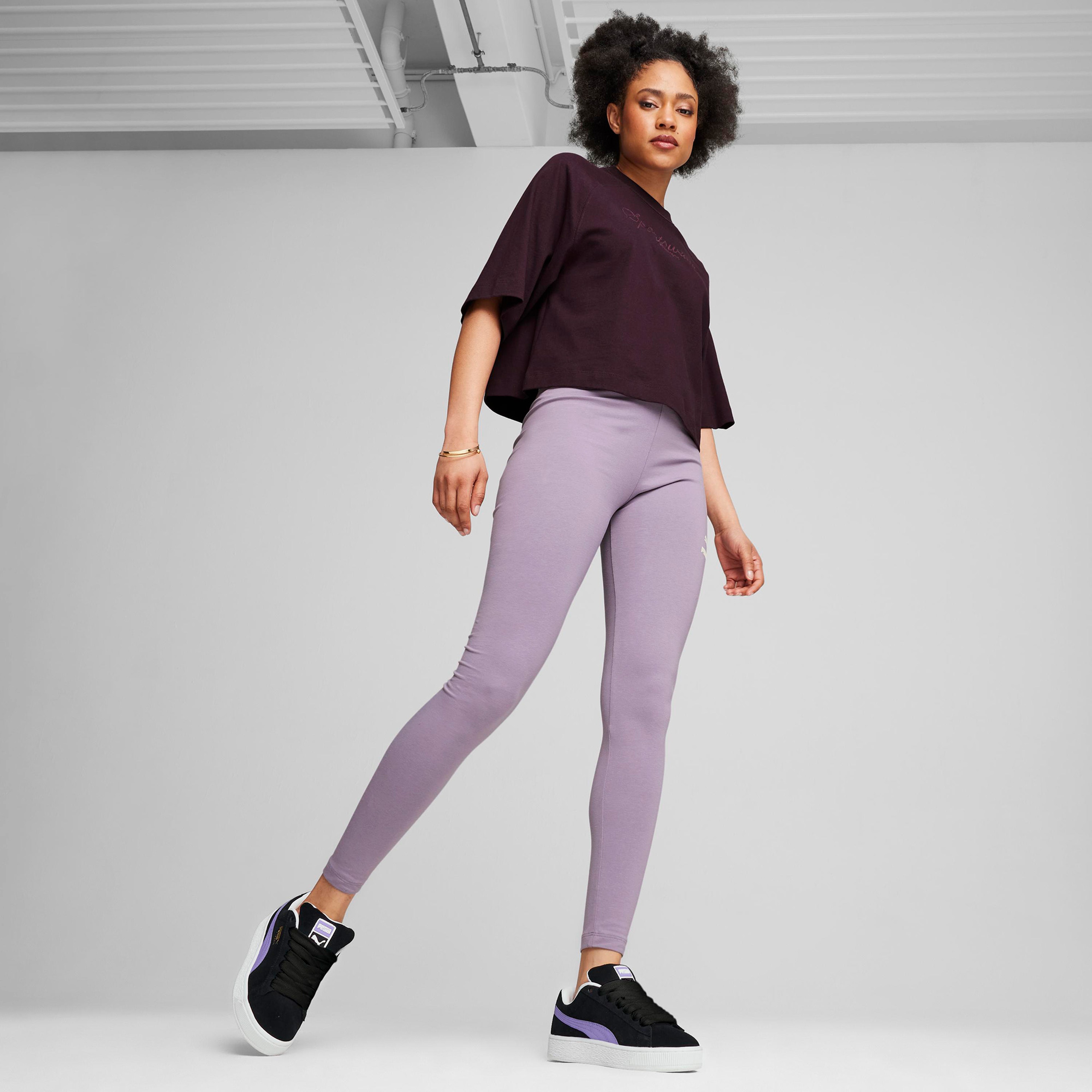 Puma Classics + Oversized Kadın Bordo T-Shirt