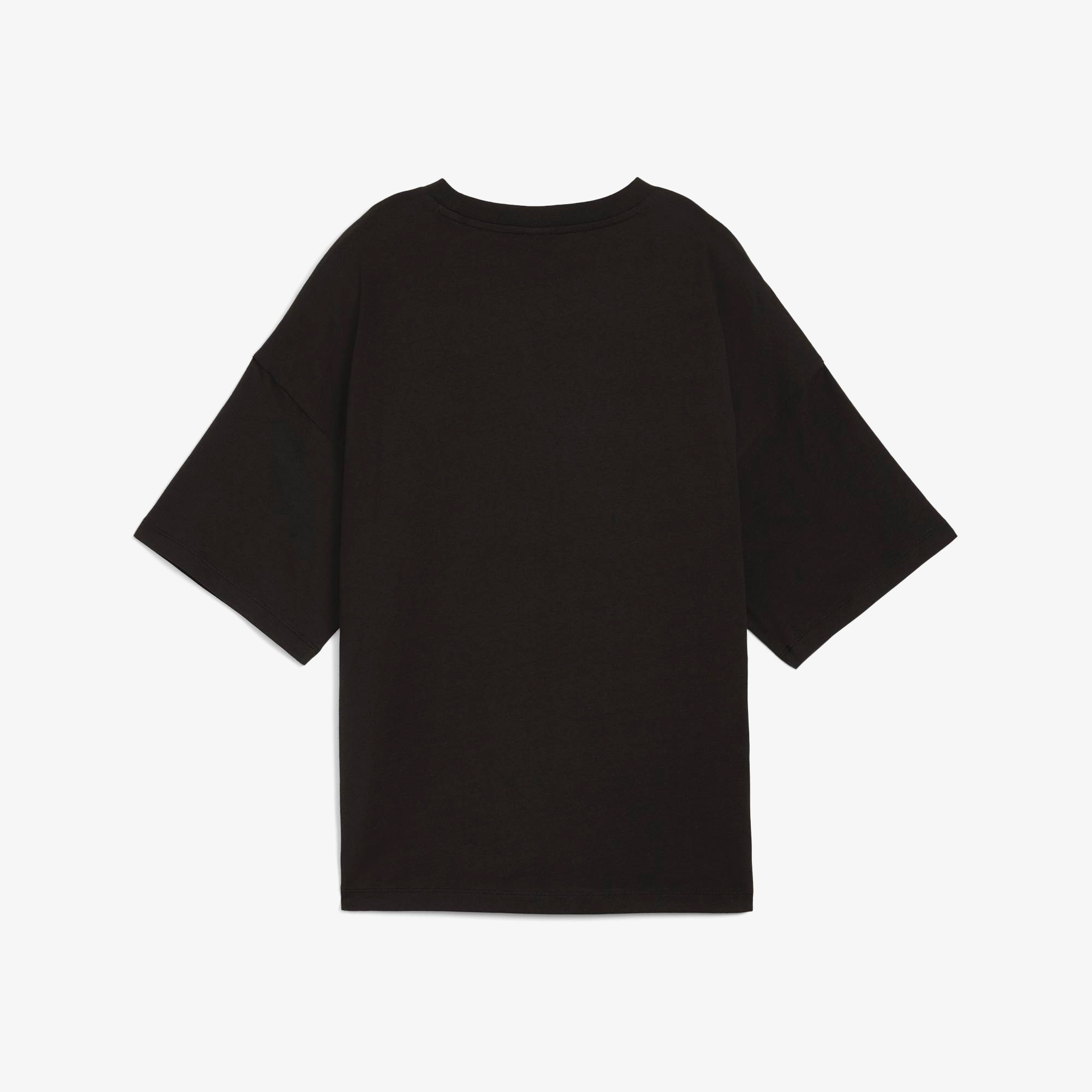 Puma Classics Oversized Logo Kadın Siyah T-Shirt