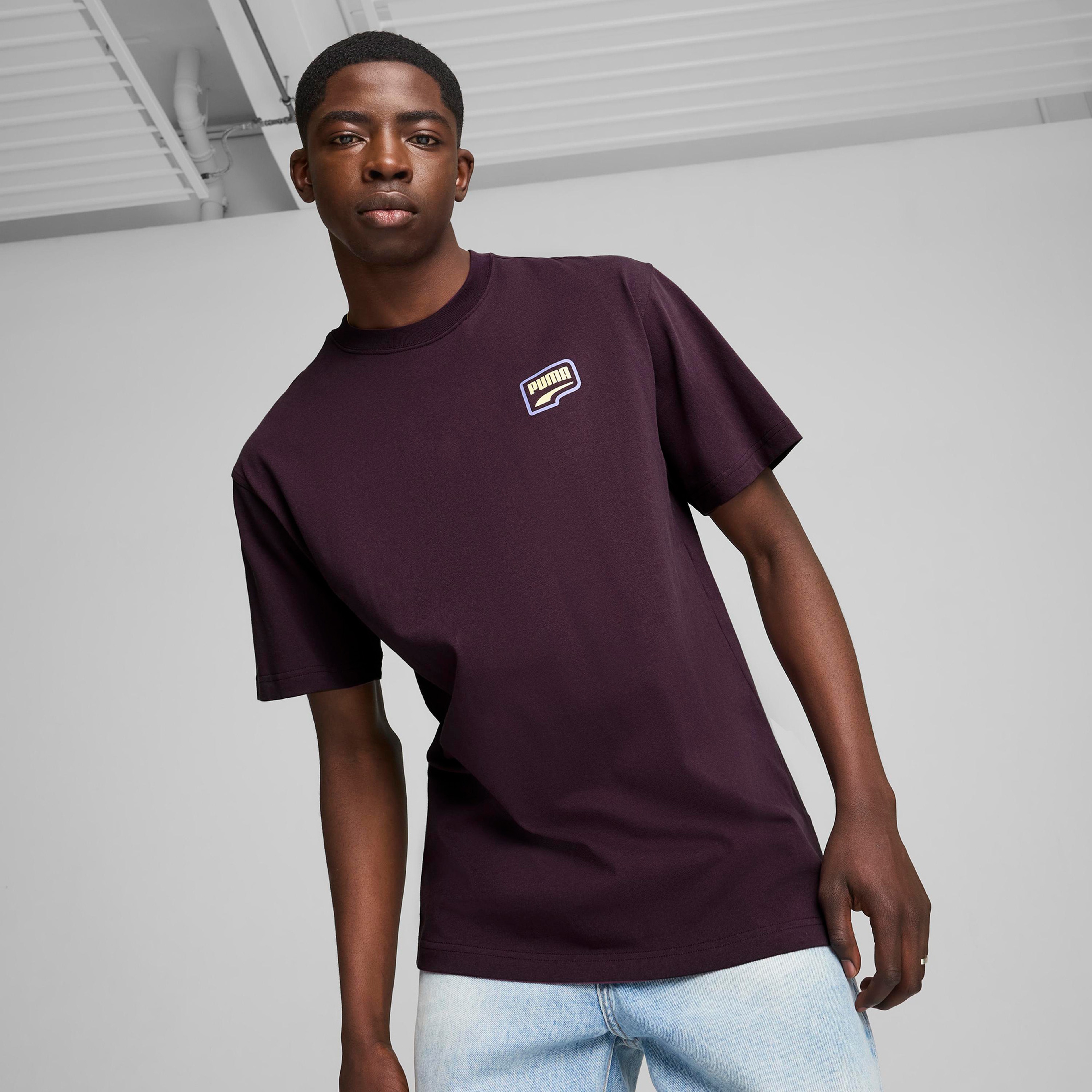 Puma Downtown Relaxed Graphic Erkek Siyah T-Shirt