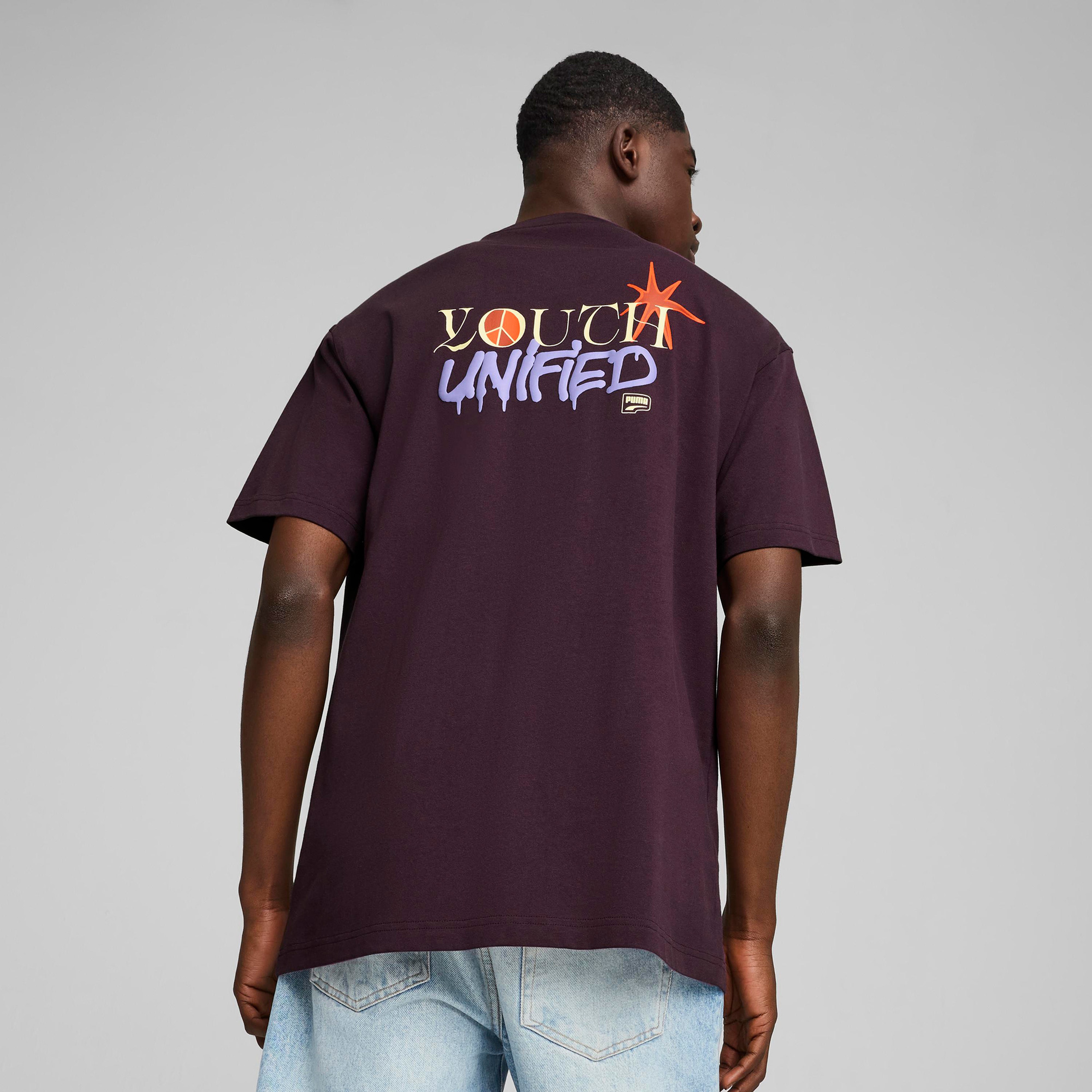 Puma Downtown Relaxed Graphic Erkek Siyah T-Shirt