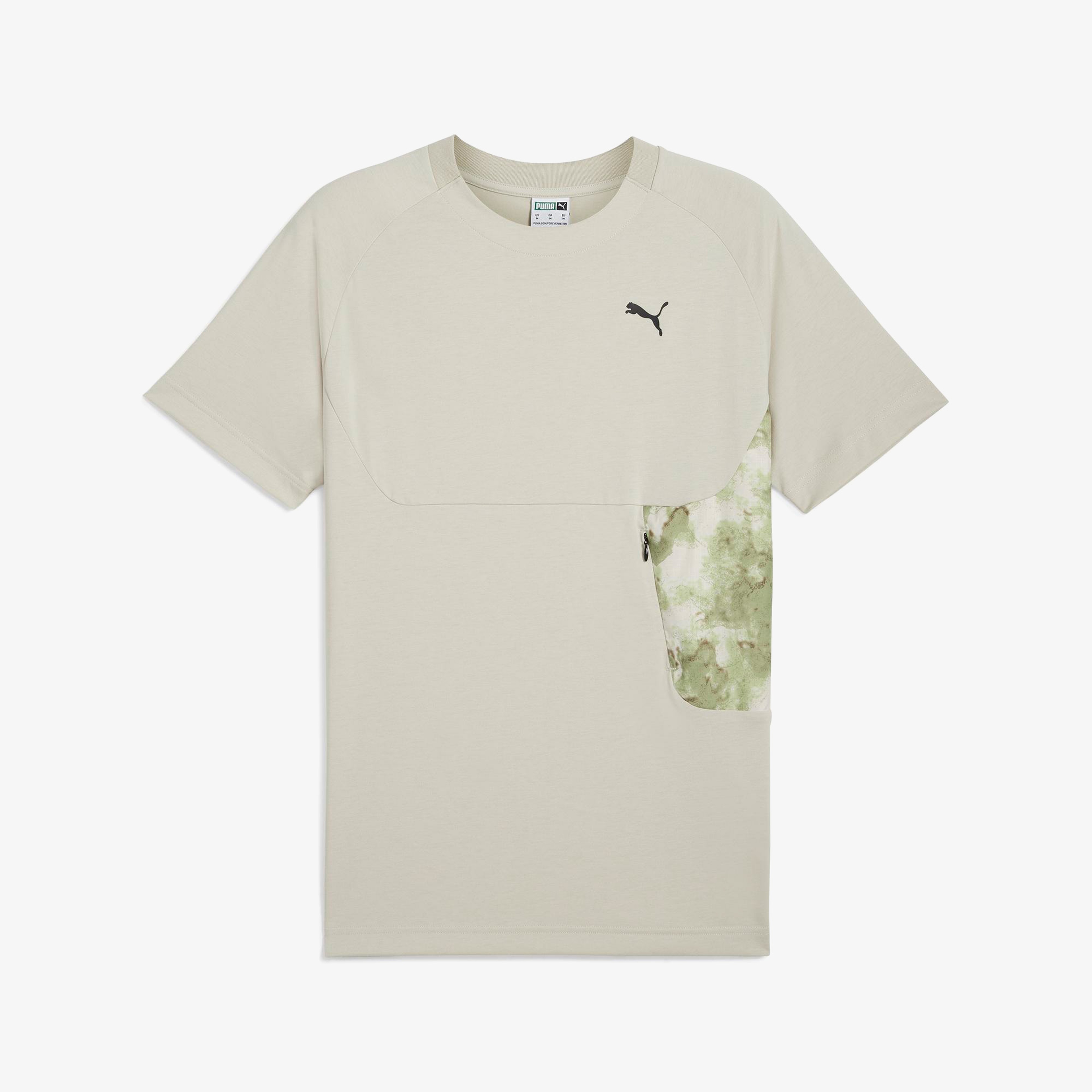 Puma Pumatech Aop Pocket Erkek Bej T-Shirt