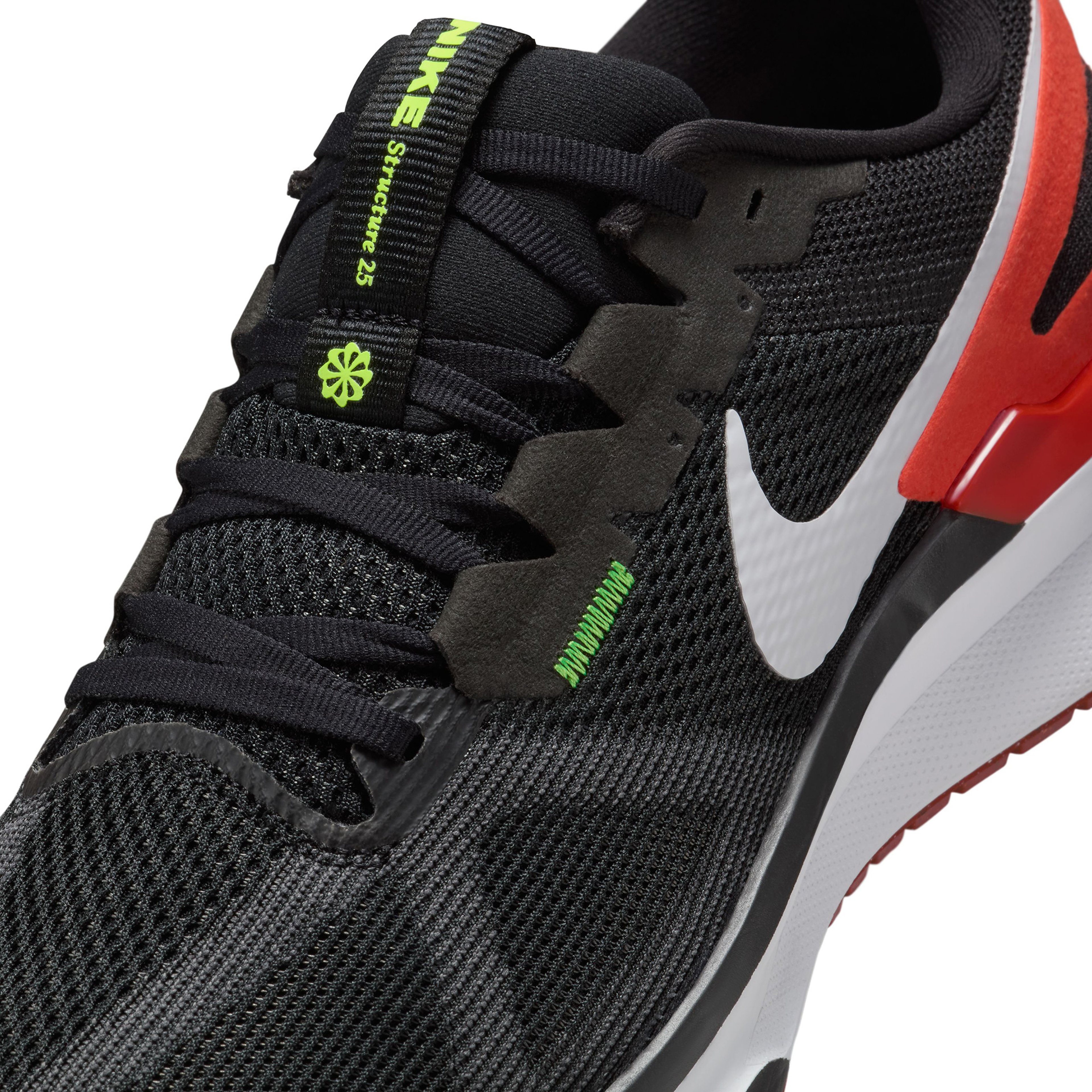 Nike Air Zoom Structure 25 Erkek Siyah Koşu Ayakkabısı