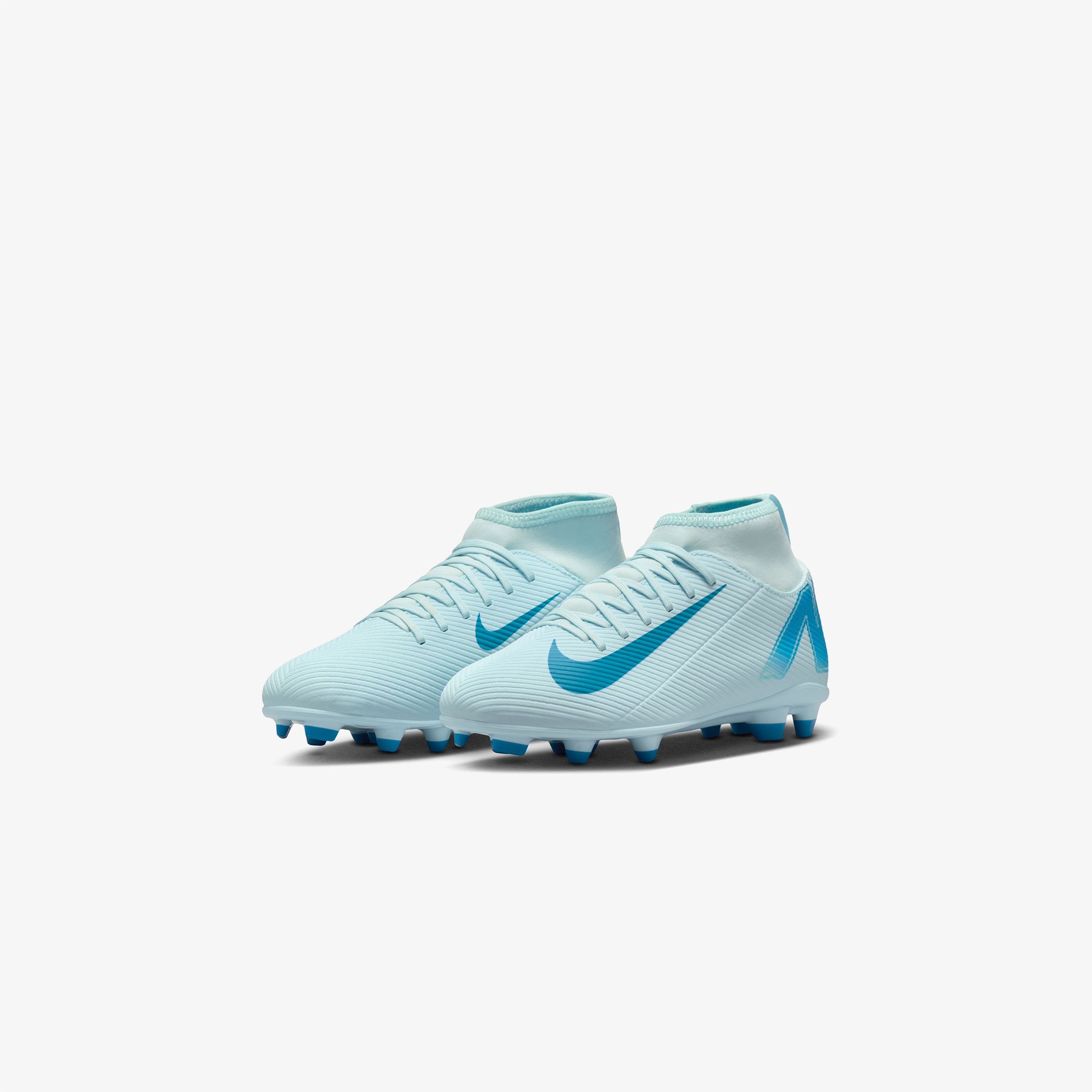 Nike Mercurial Superfly Academy 10 Mg Çocuk Mavi Bilekli Çim Saha Kramponu