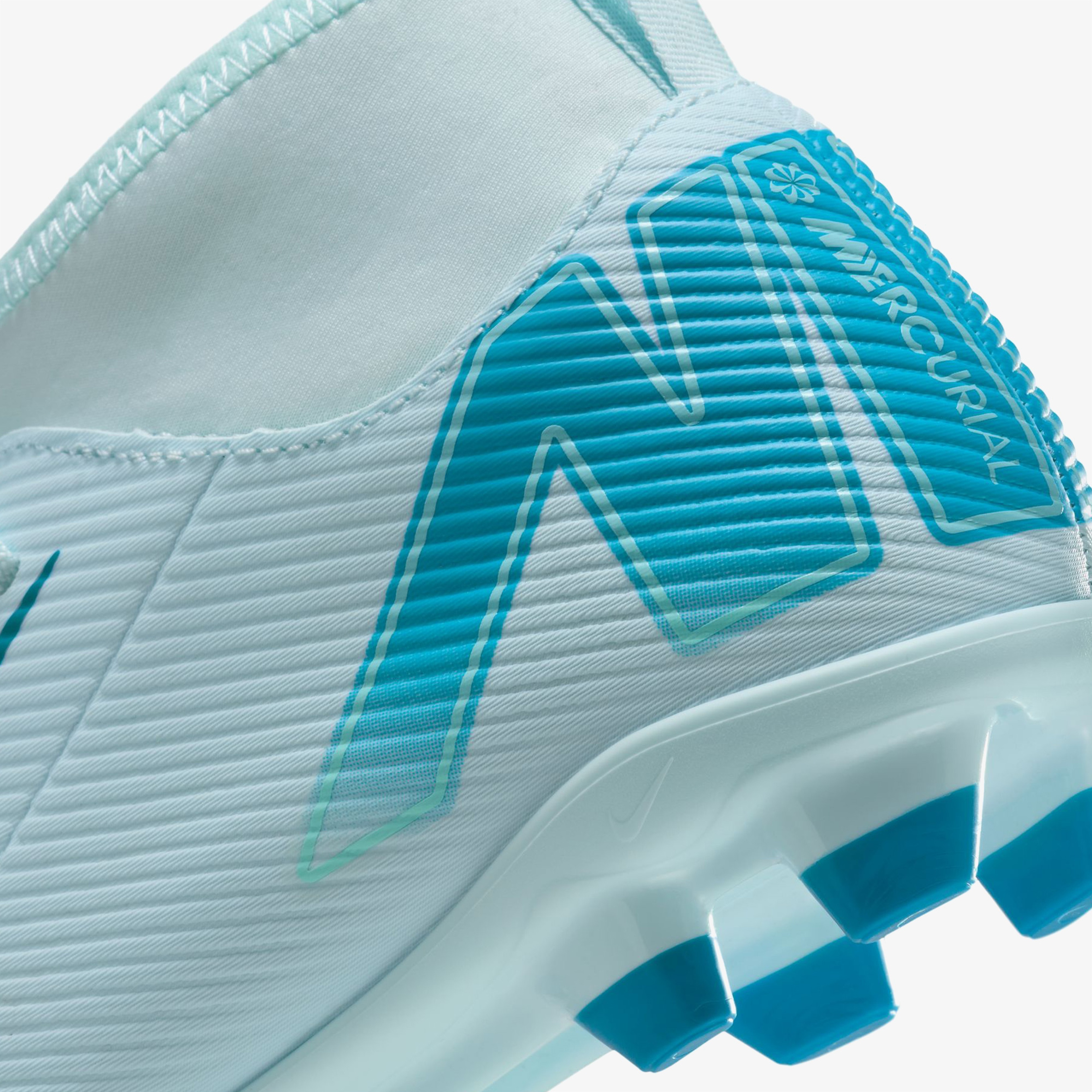 Nike Mercurial Superfly Academy 10 Mg Çocuk Mavi Bilekli Çim Saha Kramponu