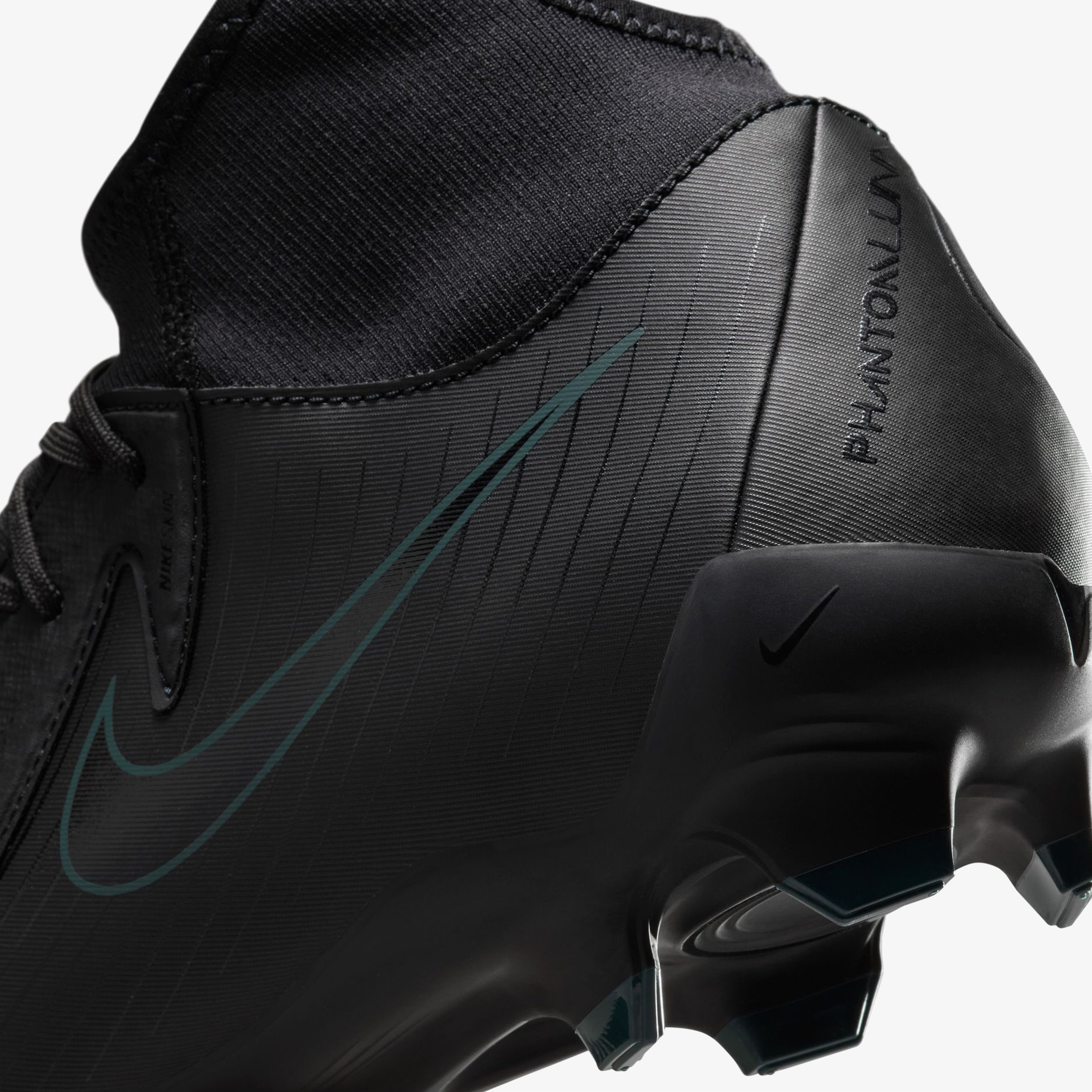 Nike Phantom Luna II Academy Fg/Mg Erkek Siyah Bilekli Çim Saha Kramponu