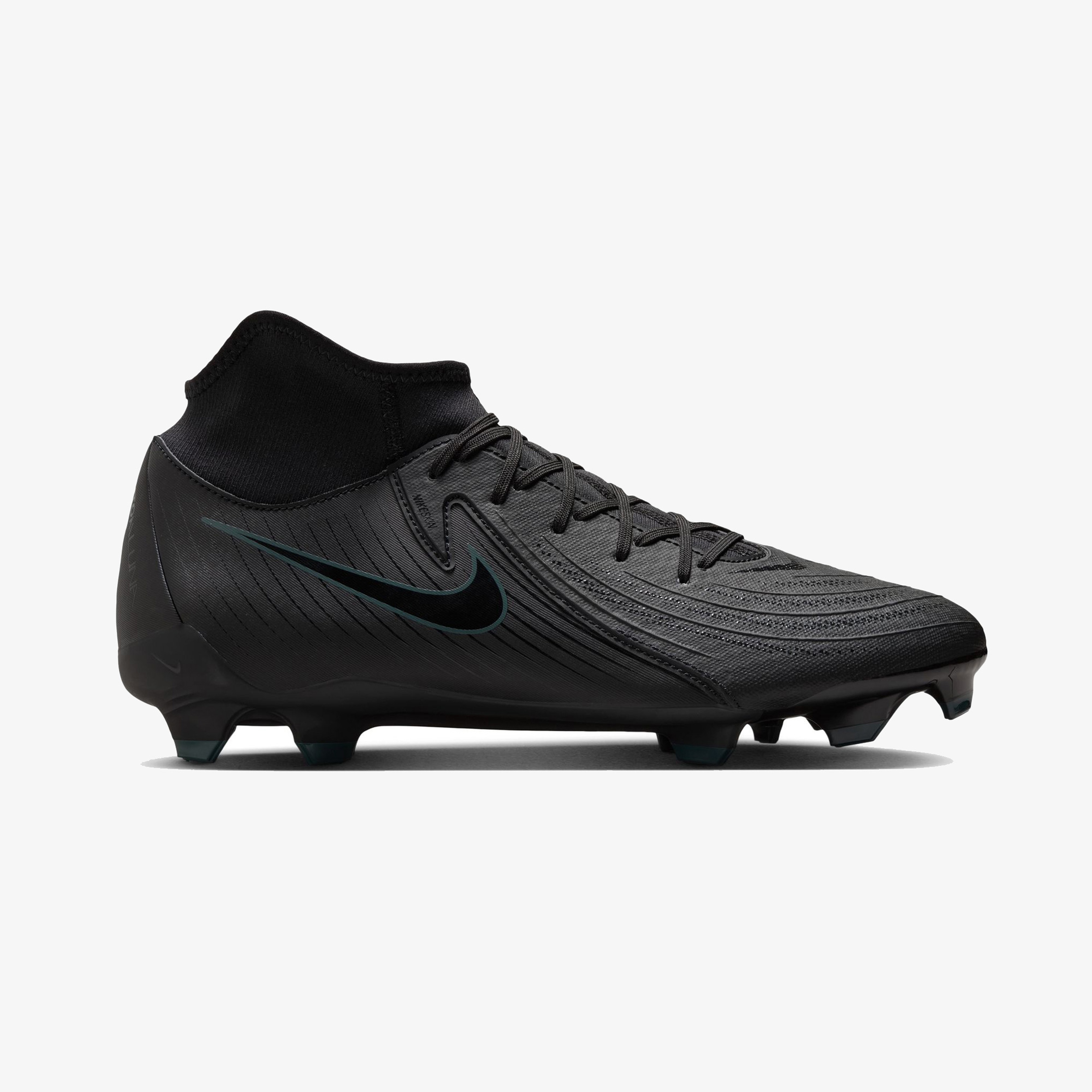 Nike Phantom Luna II Academy Fg/Mg Erkek Siyah Bilekli Çim Saha Kramponu