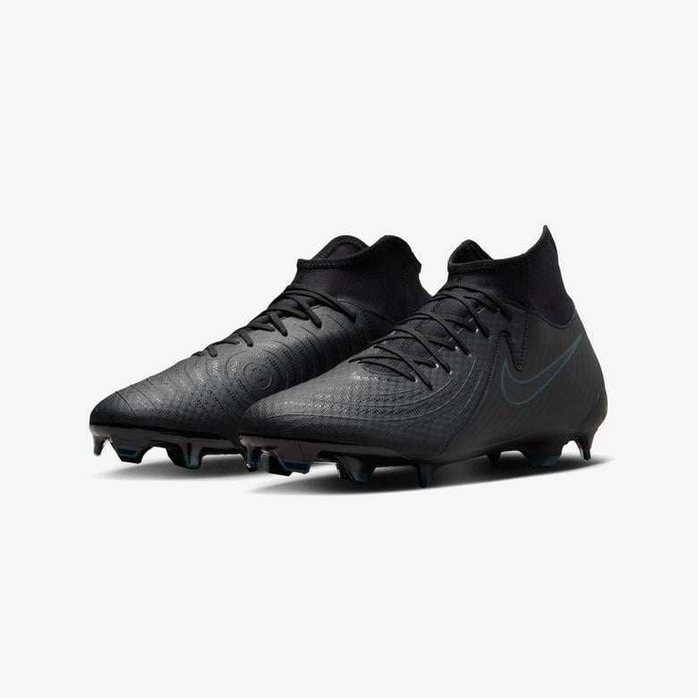 Nike Phantom Luna II Academy Fg/Mg Erkek Siyah Bilekli Çim Saha Kramponu
