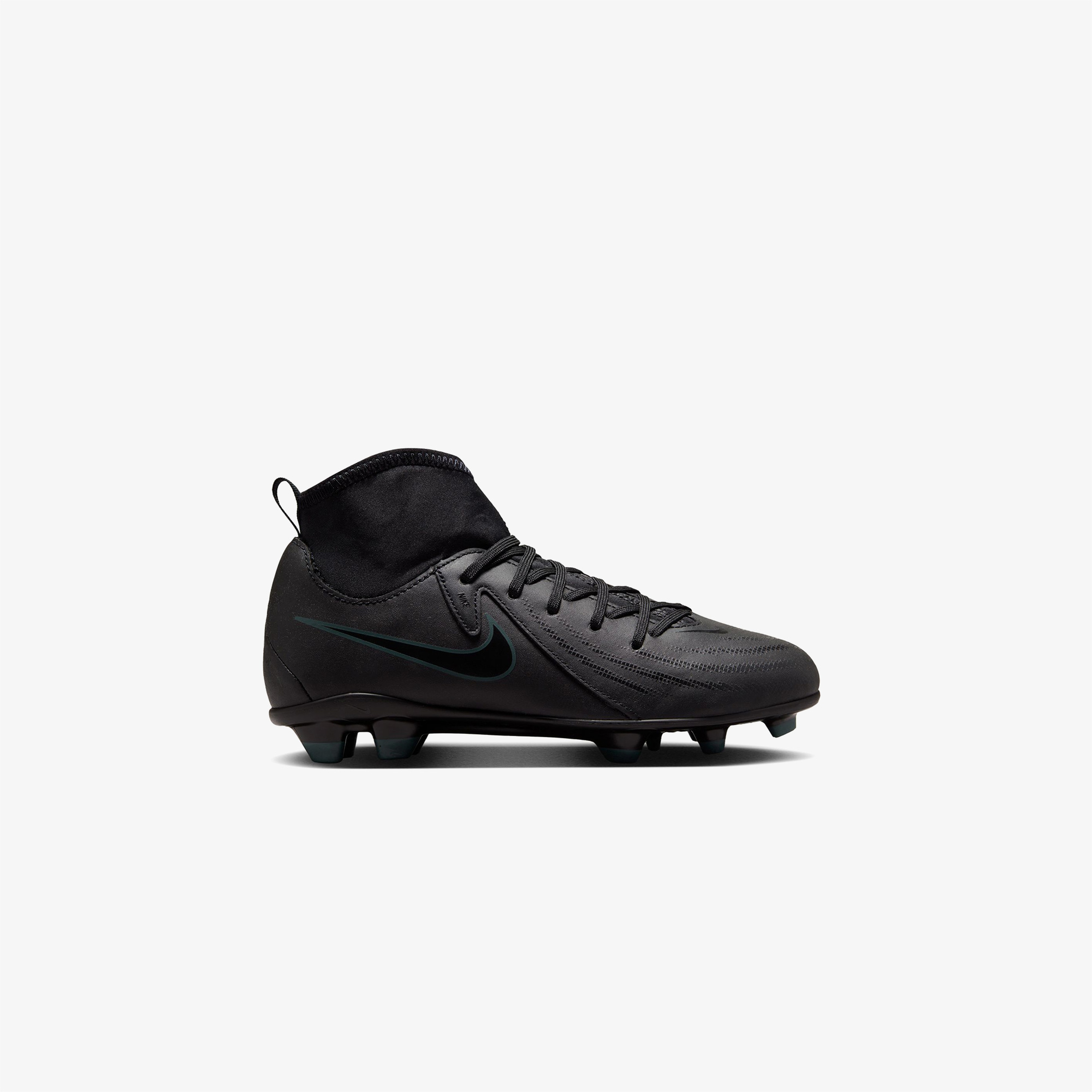 Nike Phantom Luna II Club Jr Çocuk Siyah Bilekli Çim Saha Kramponu
