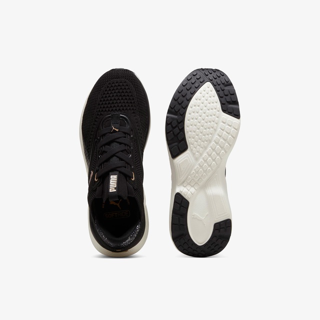 Puma Softride Mayve Leopard Kadın Siyah Spor Ayakkabı - Görsel 5