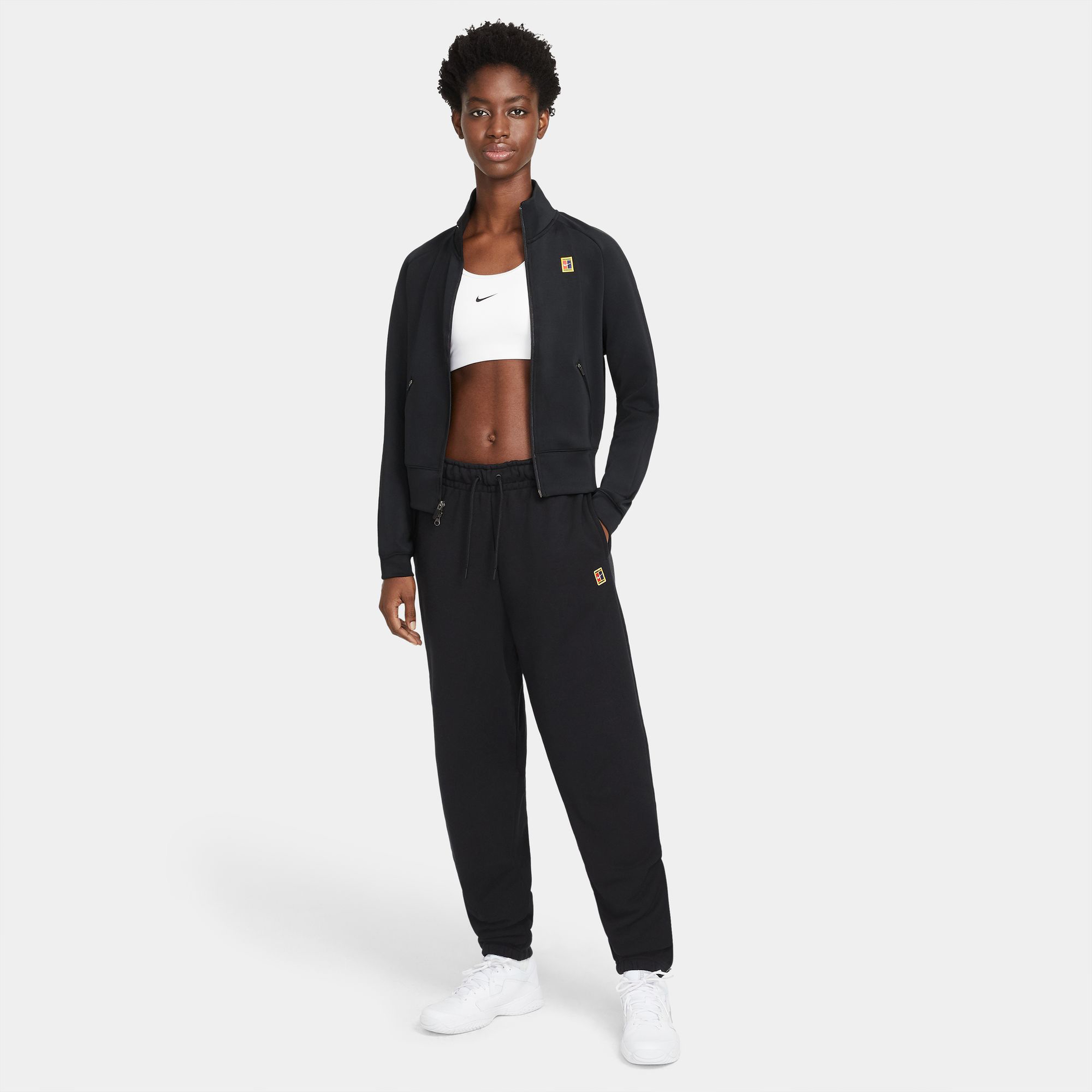 Nike Court Kadın Siyah Tenis Üstü