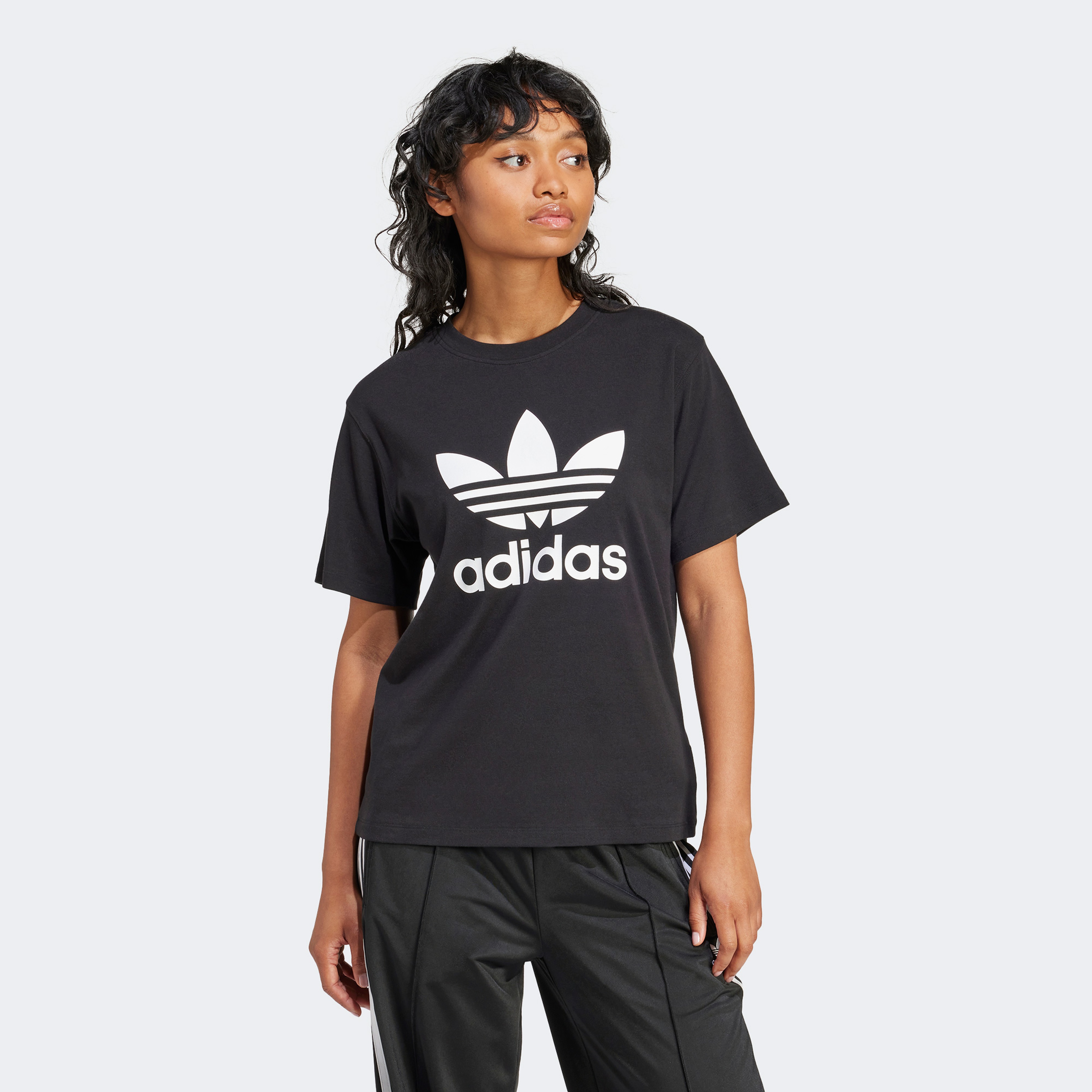adidas Trefoil Kadın Siyah T-Shirt