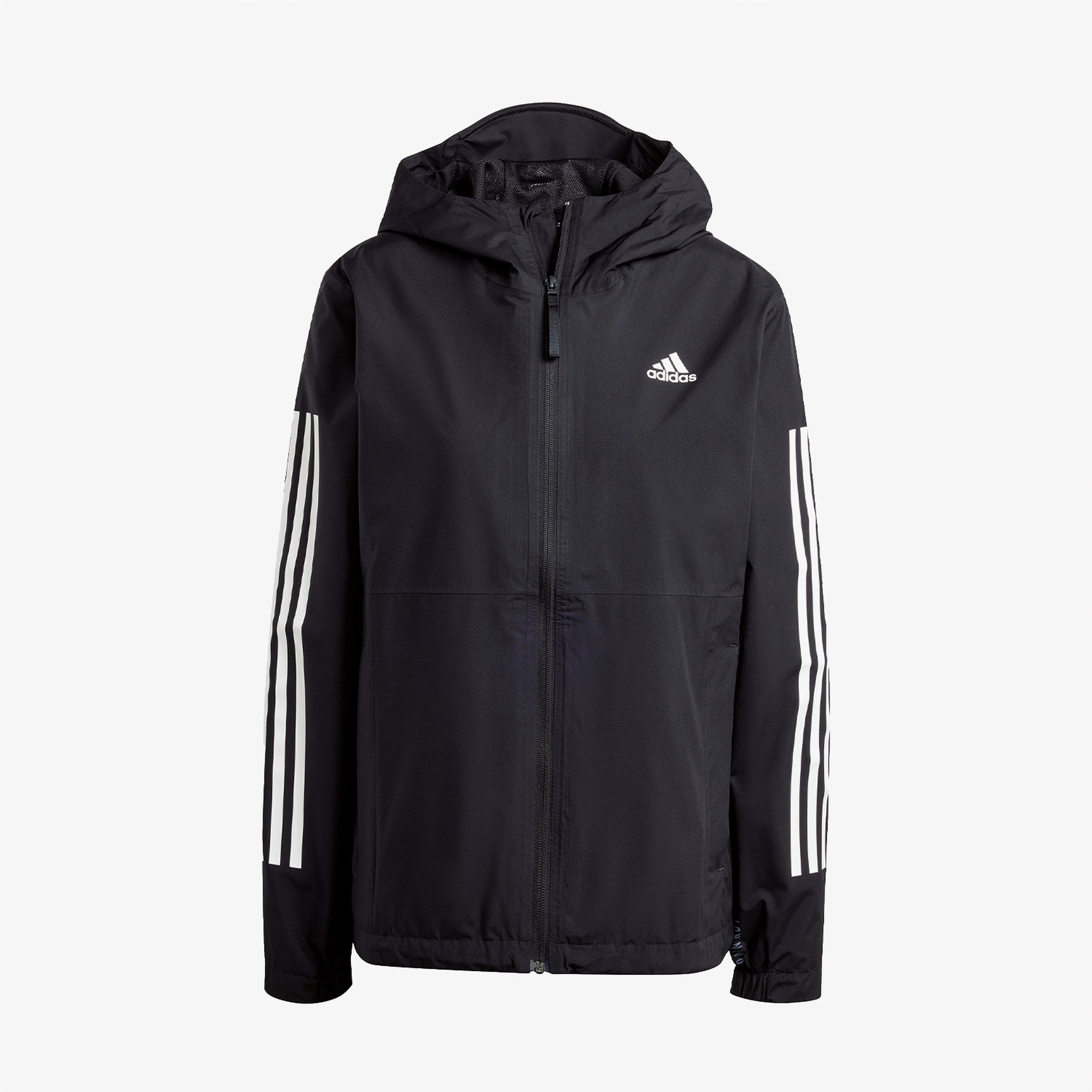 adidas Essentials 3 Striped Rain.RDY Kadın Siyah Günlük Mont