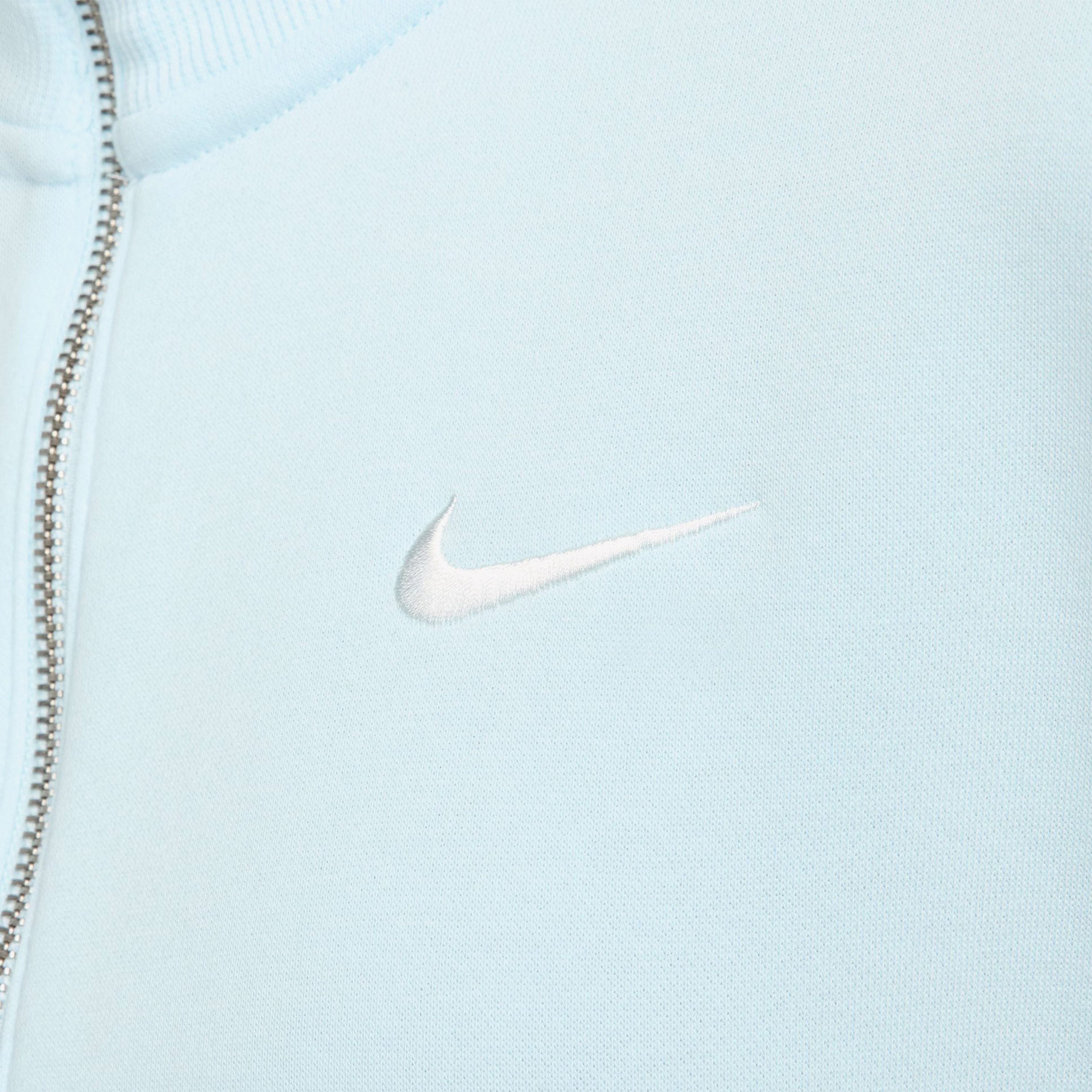 Nike Sportswear Half Zipped Crop Kadın Mavi Günlük Sweatshirt