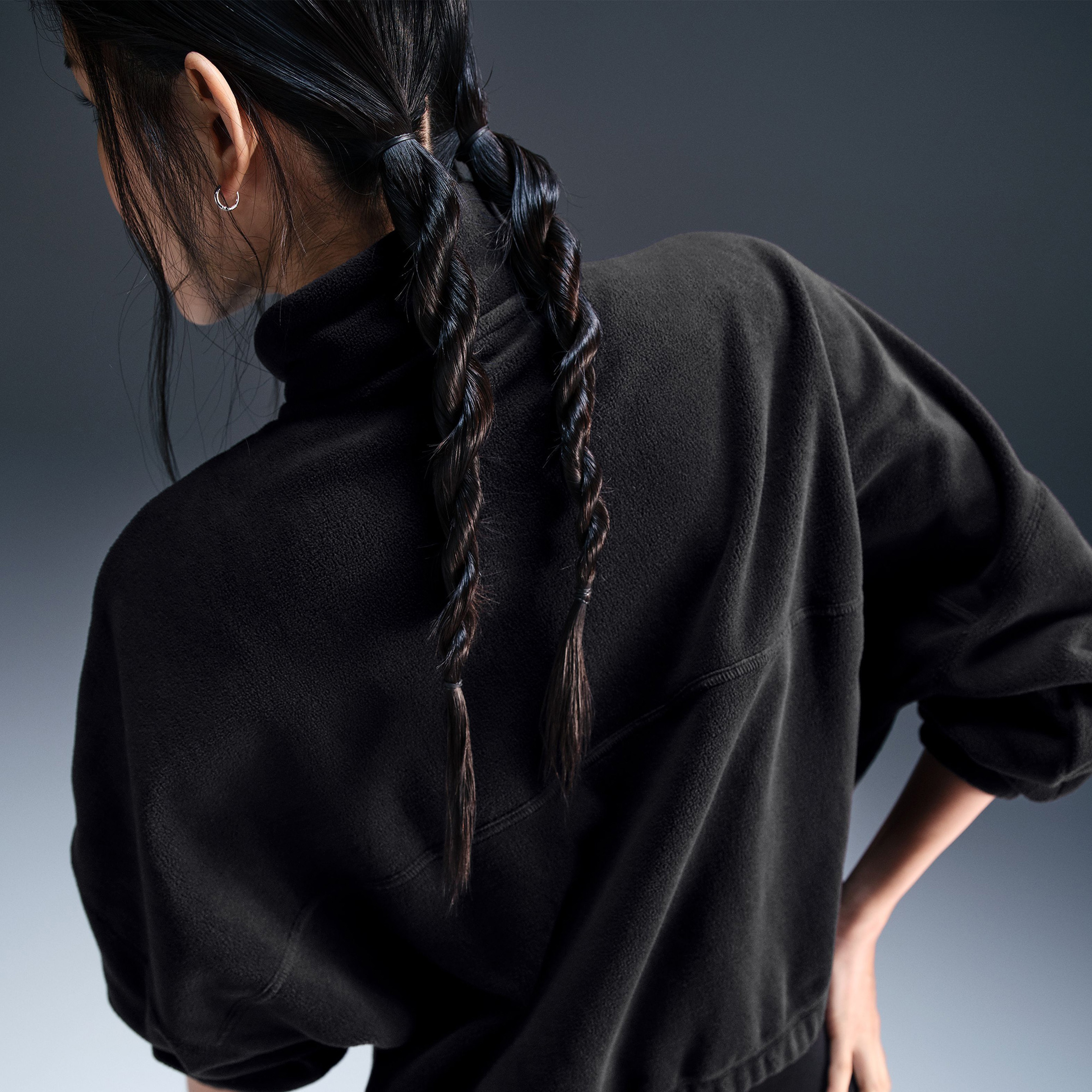 Nike One Kadın Siyah Sweatshirt