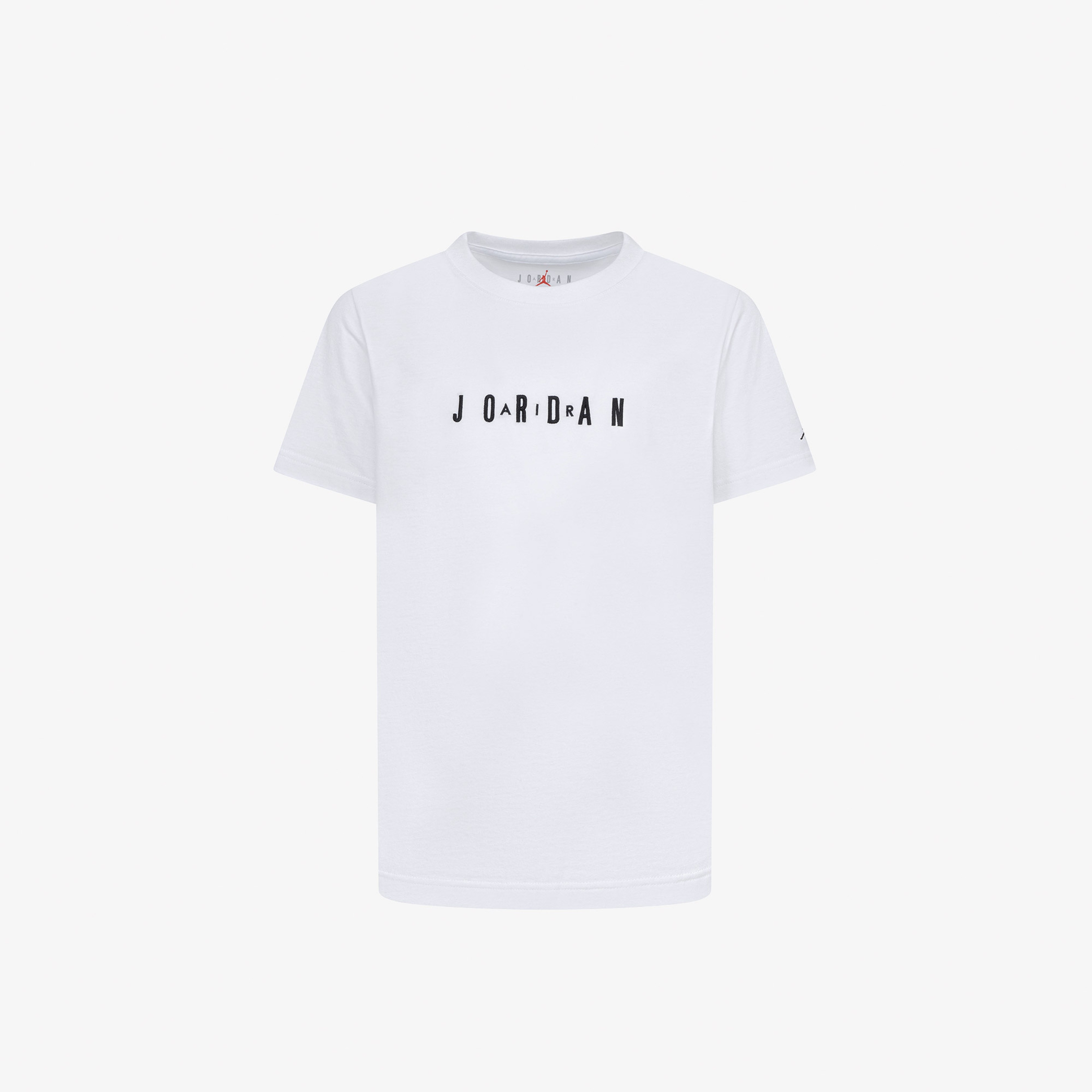 Jordan MJ Wordmark EMB Crew Çocuk Beyaz Günlük T-Shirt
