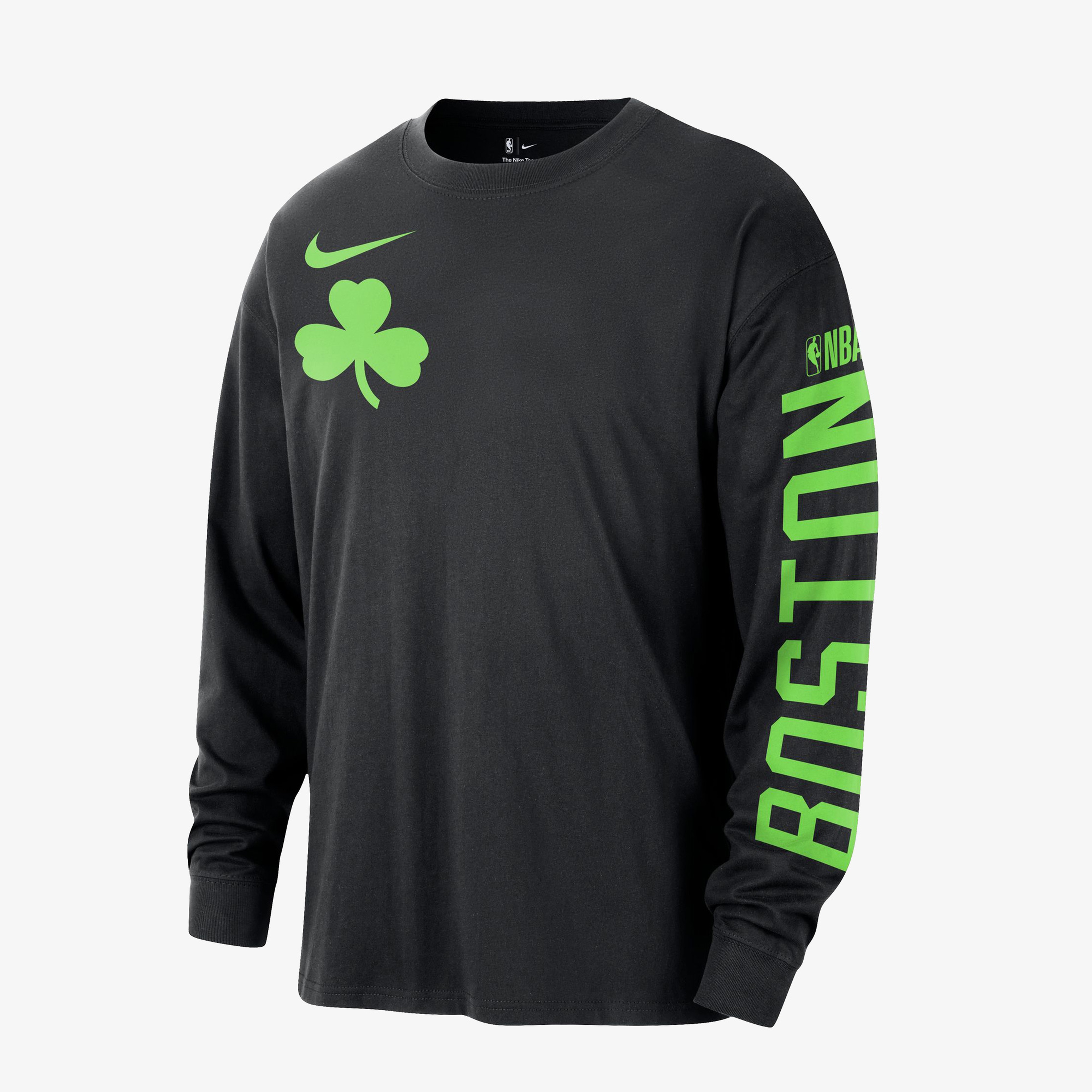 Nike Boston Celtics Erkek Siyah Basketbol Sweatshirt