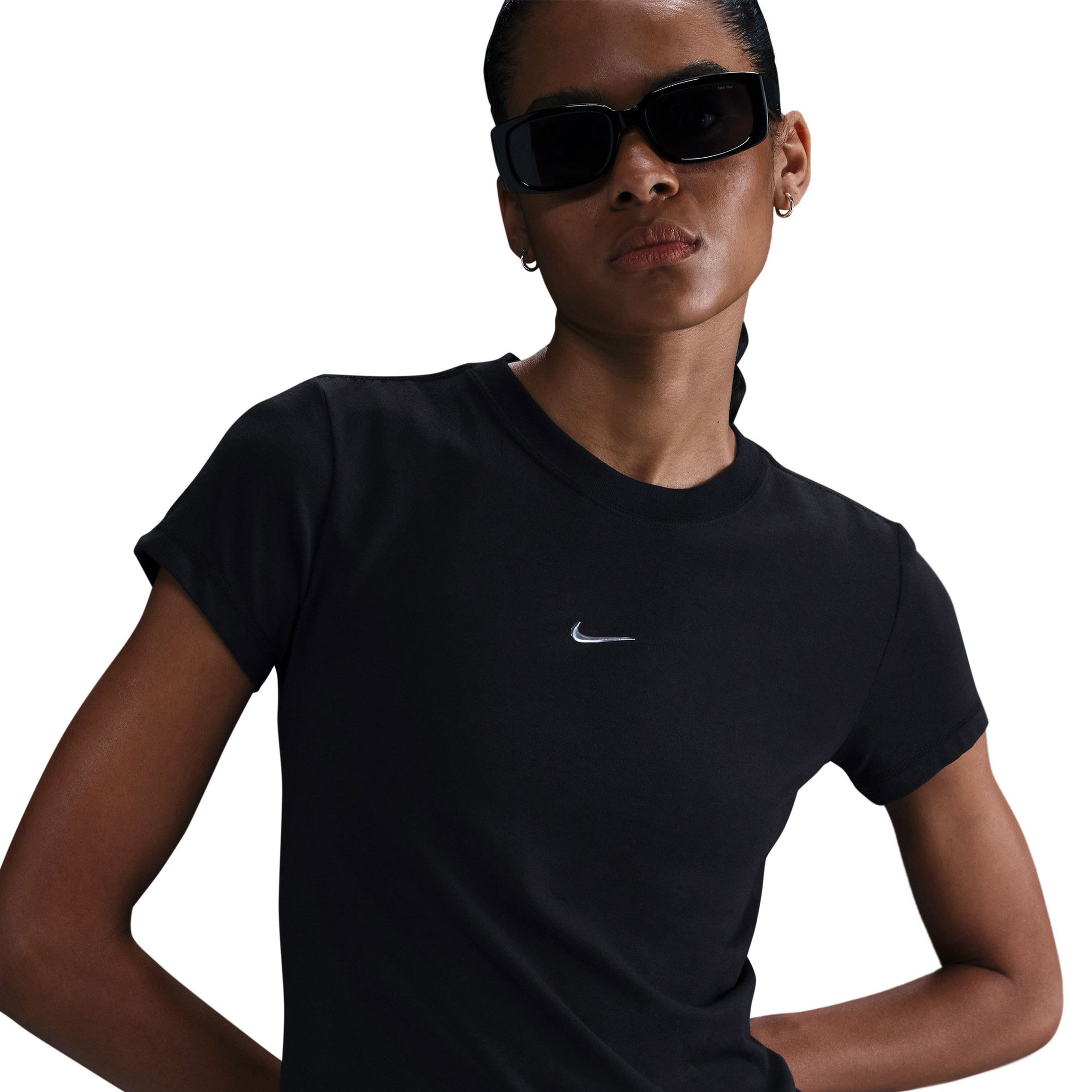 Nike Sportswear Chill Knit Kadın Siyah T-Shirt