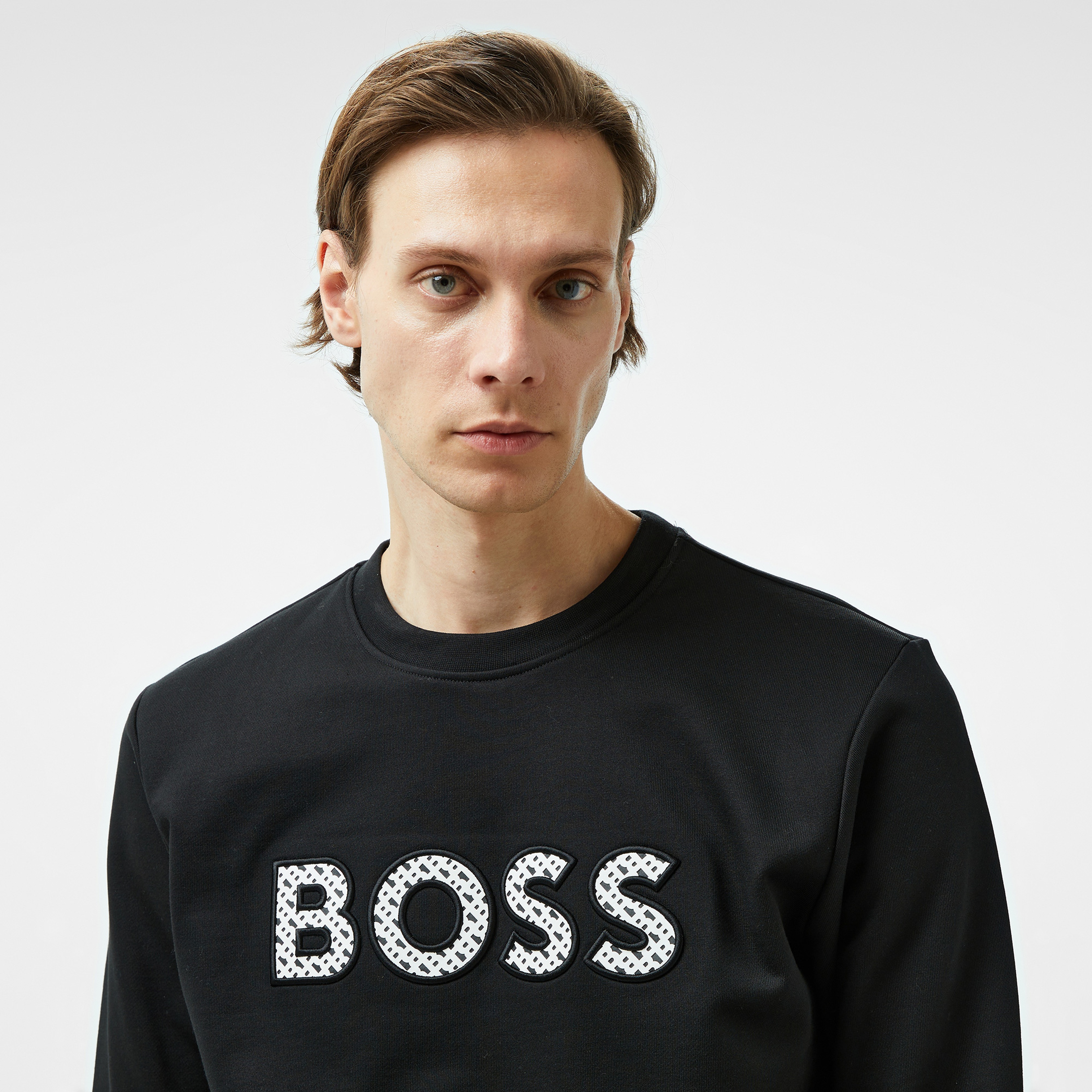 Boss C-Soleri 04 Erkek Siyah Sweatshirt