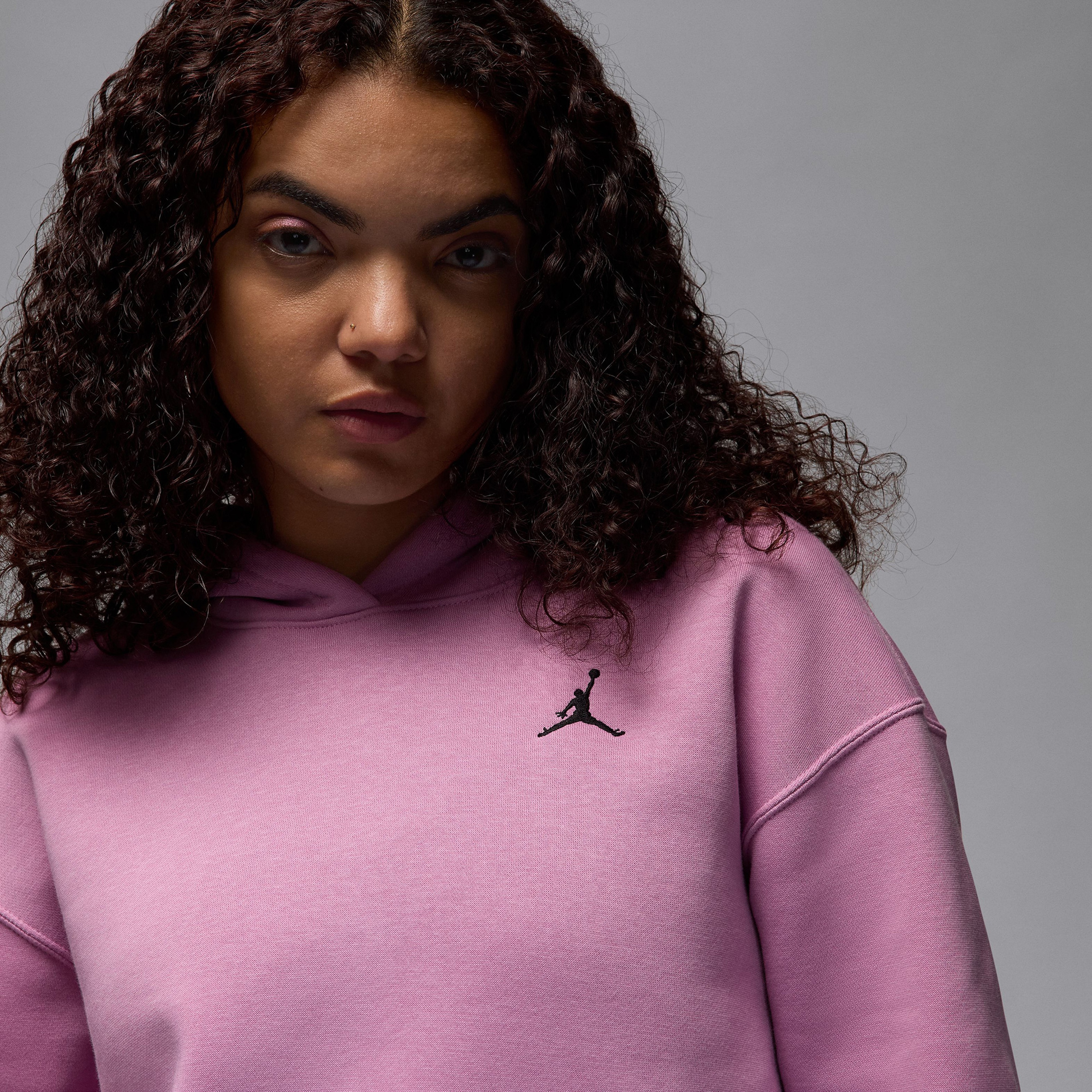 Jordan Brooklyn Fleece Kadın Mor Kapüşonlu Sweatshirt