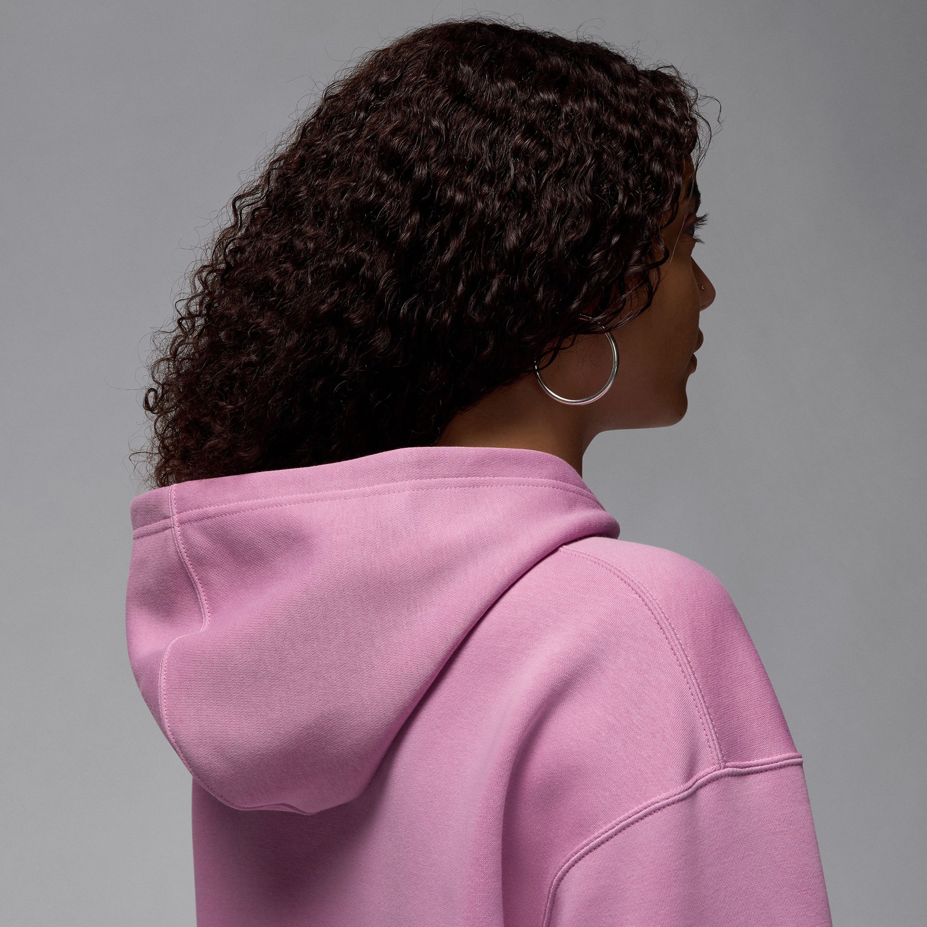 Jordan Brooklyn Fleece Kadın Mor Kapüşonlu Sweatshirt