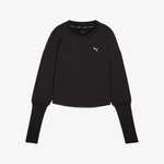 Puma Studio Cloudspun Crew Kadın Siyah Sweatshirt
