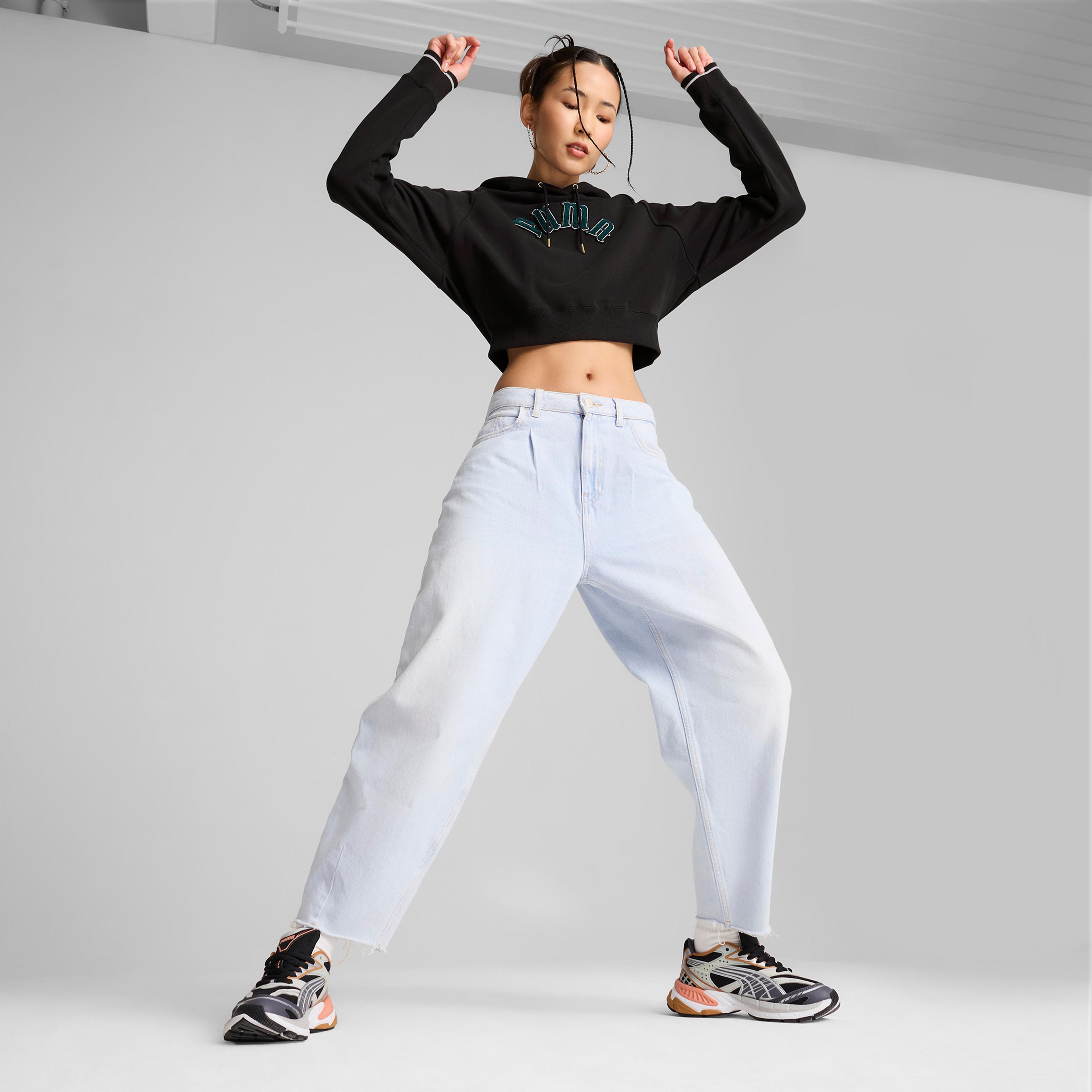 Puma Classics Relaxed Kadın Siyah Sweatshirt