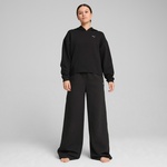 Puma Q4 Studio Textured Kadın Siyah Sweatshirt