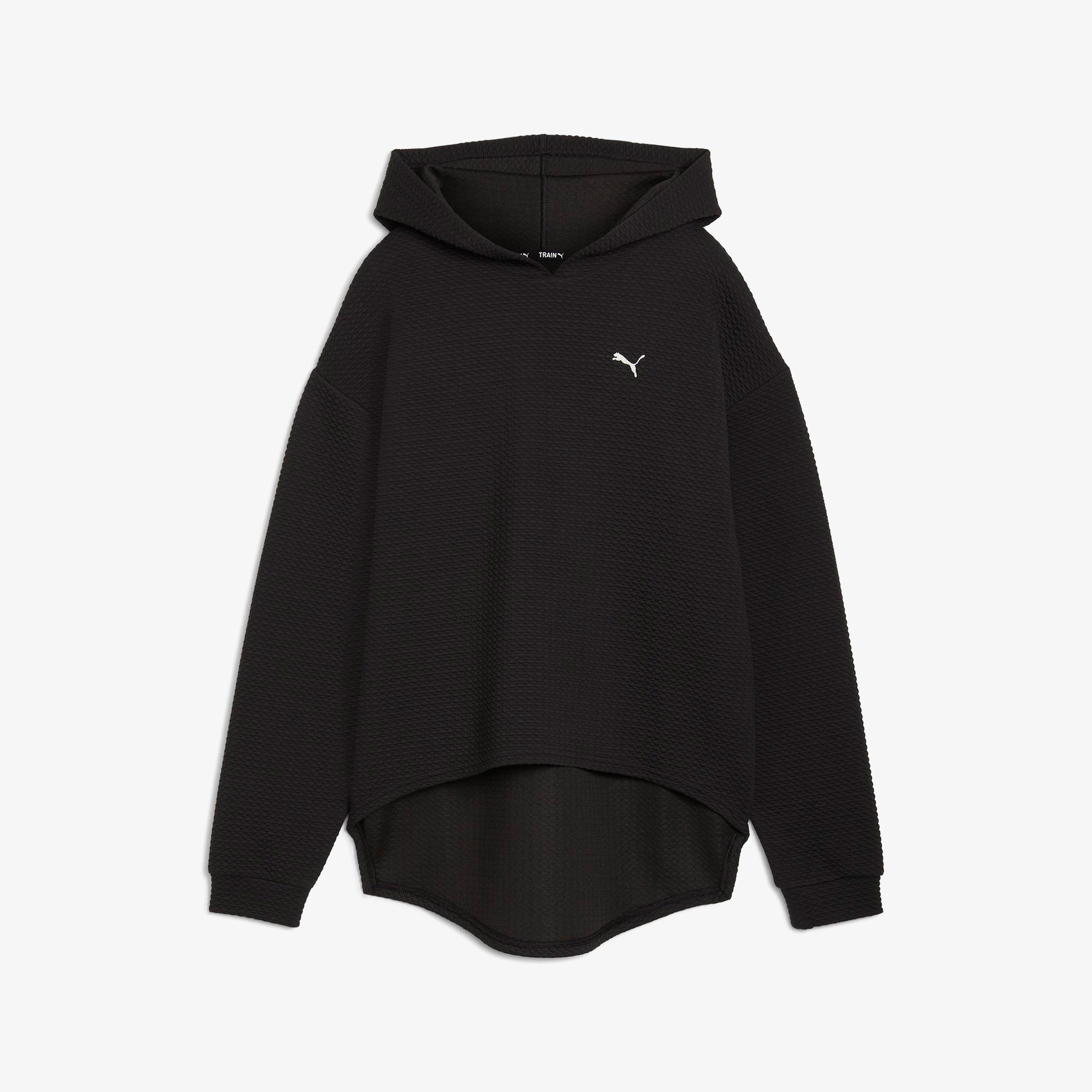 Puma Q4 Studio Textured Kadın Siyah Sweatshirt