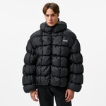 Karl Kani Sport Patch Square Quilted Puffer Erkek Siyah Mont
