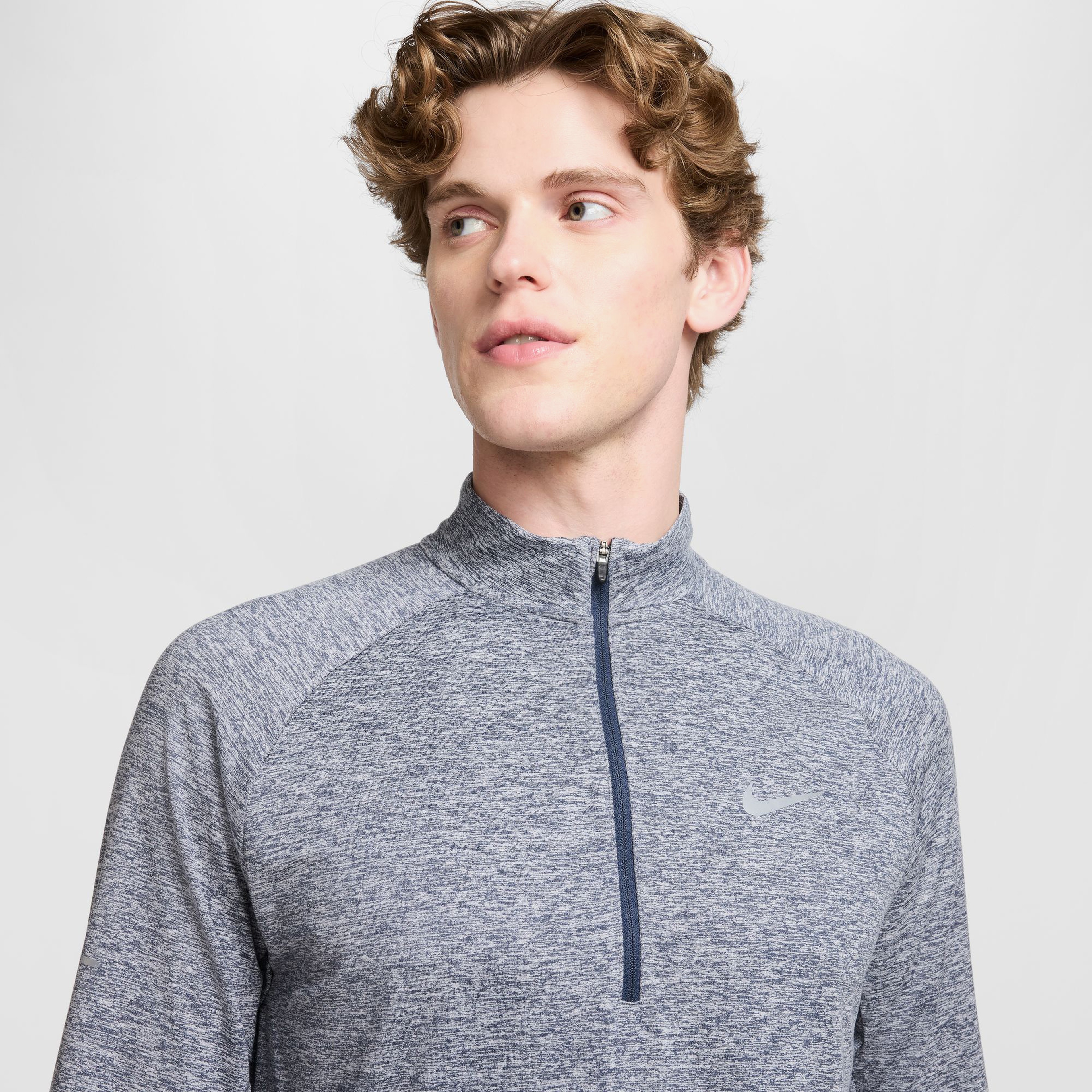 Nike Stride Erkek Mavi Koşu Sweatshirt