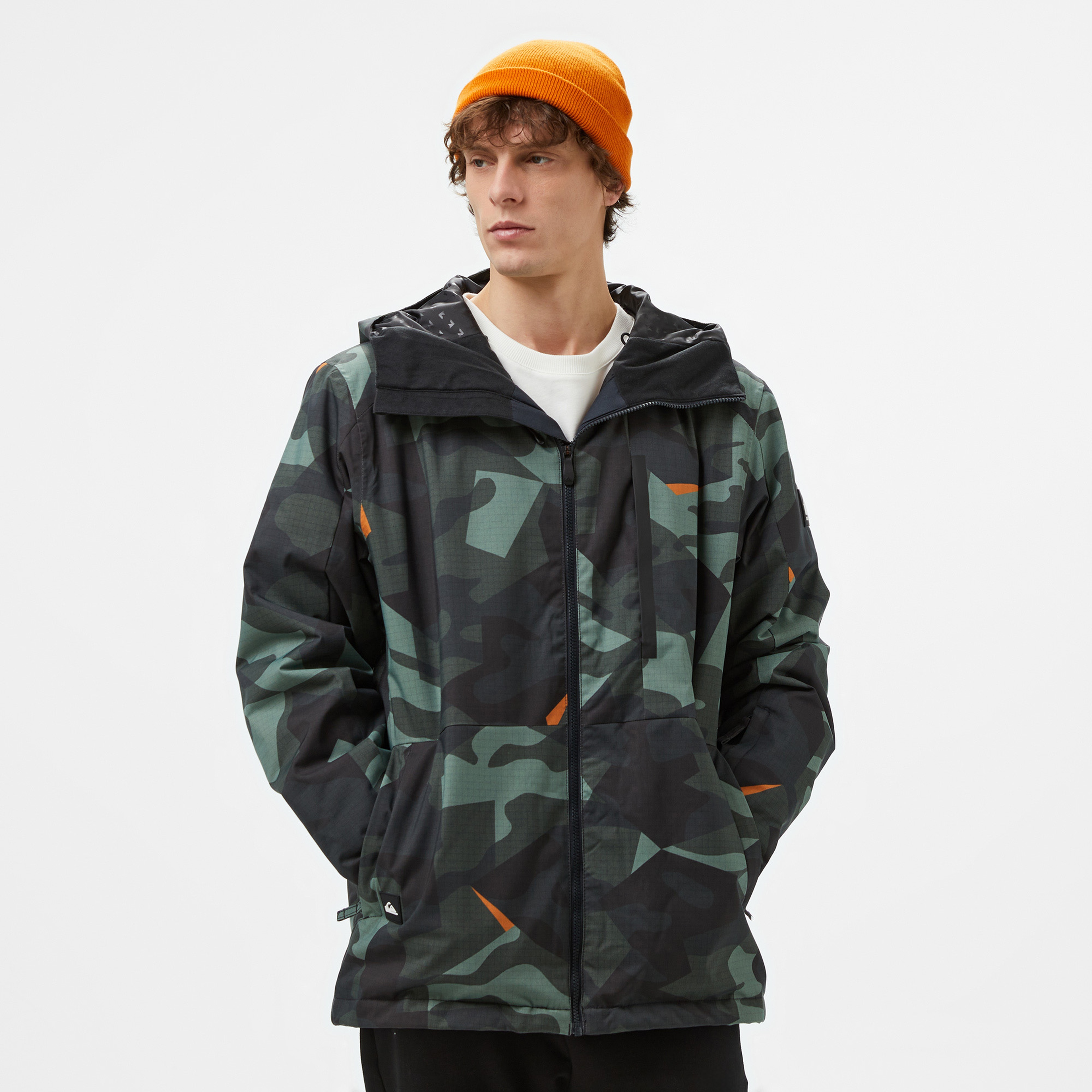 Quiksilver Mission Printed Erkek Renkli Kayak Montu