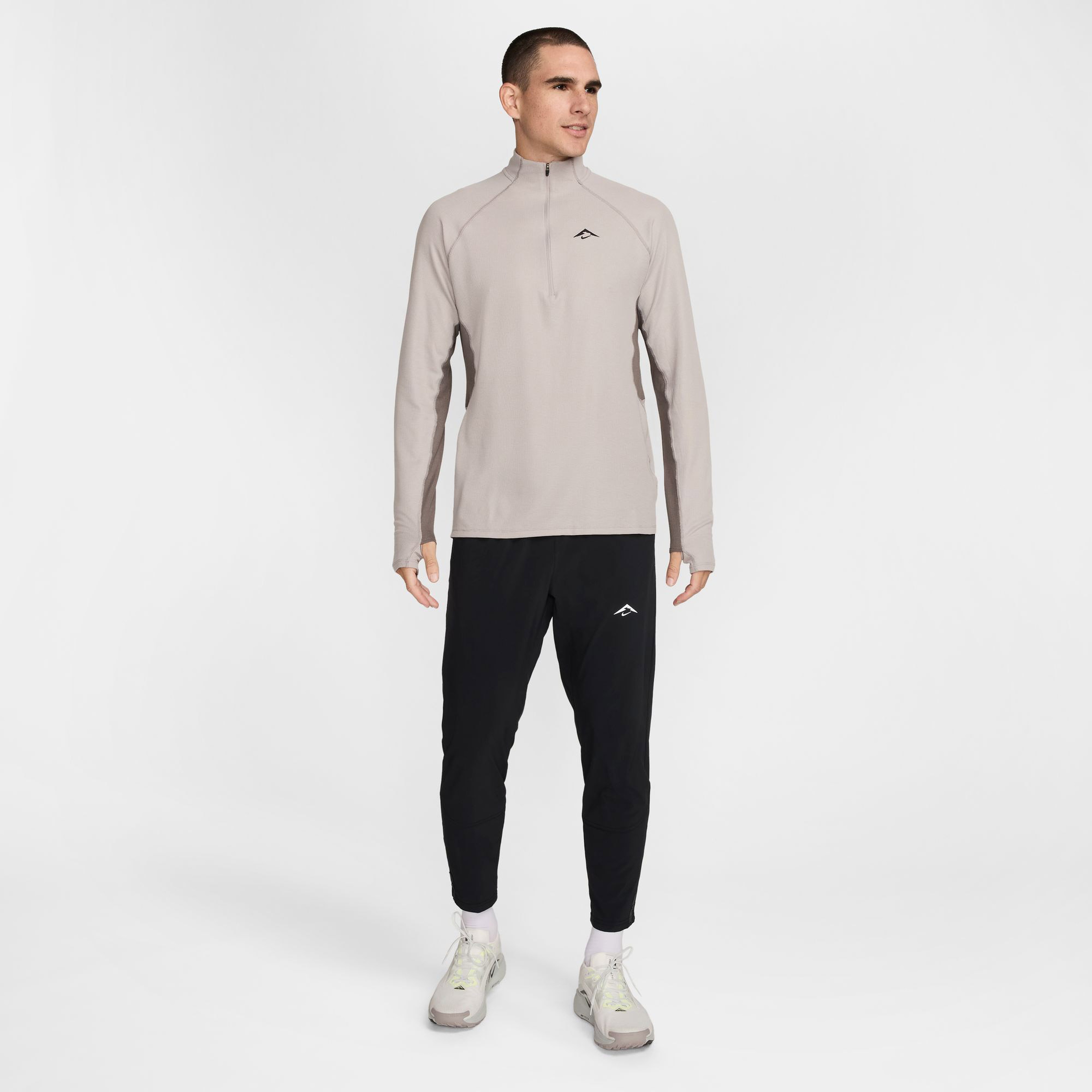 Nike Trail Erkek Siyah Koşu Sweatshirt