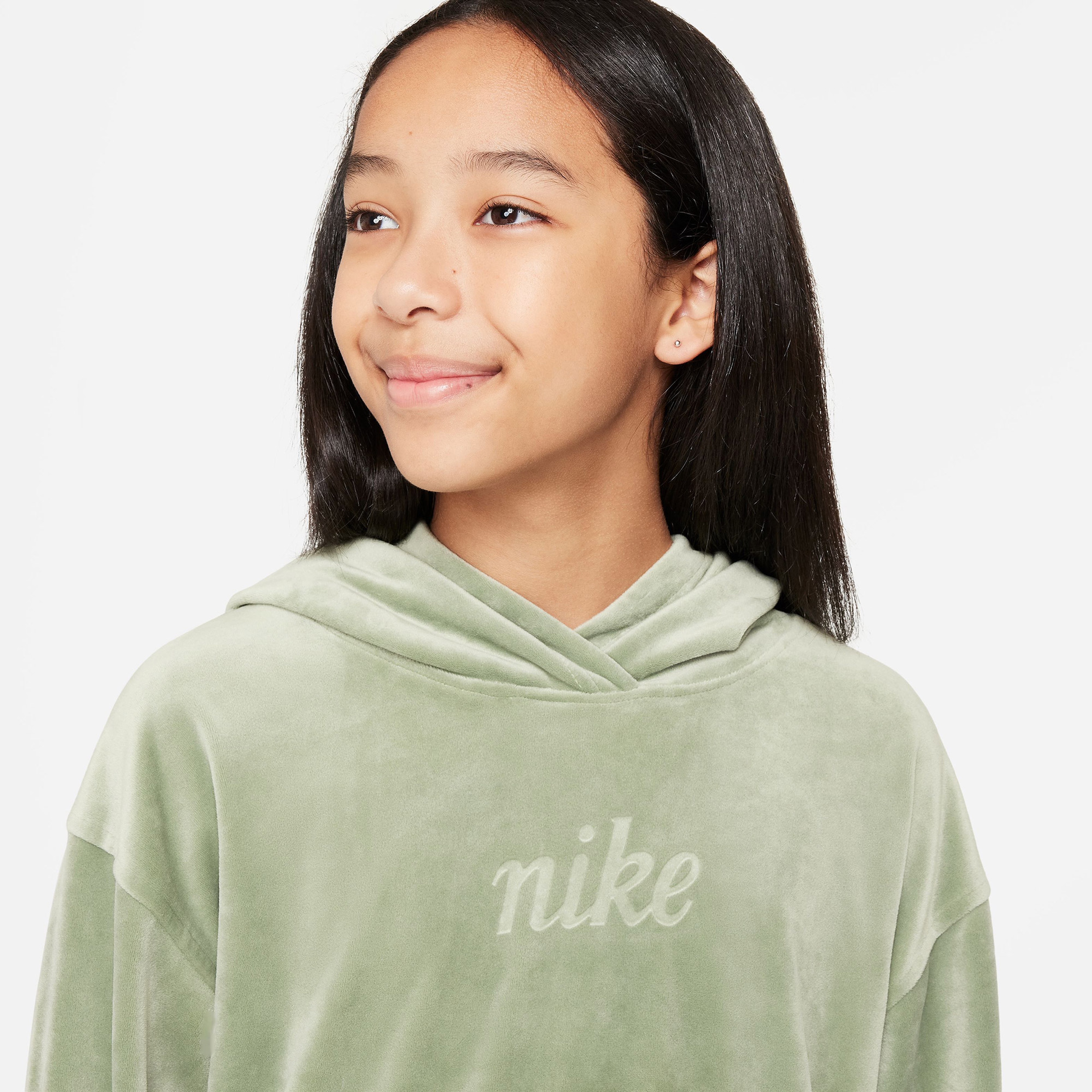 Nike Sportswear Çocuk Yeşil Kapüşonlu Sweatshirt