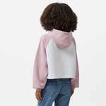 Karl Kani Woven Signature Street Academy Crop Kadın Beyaz Sweatshirt