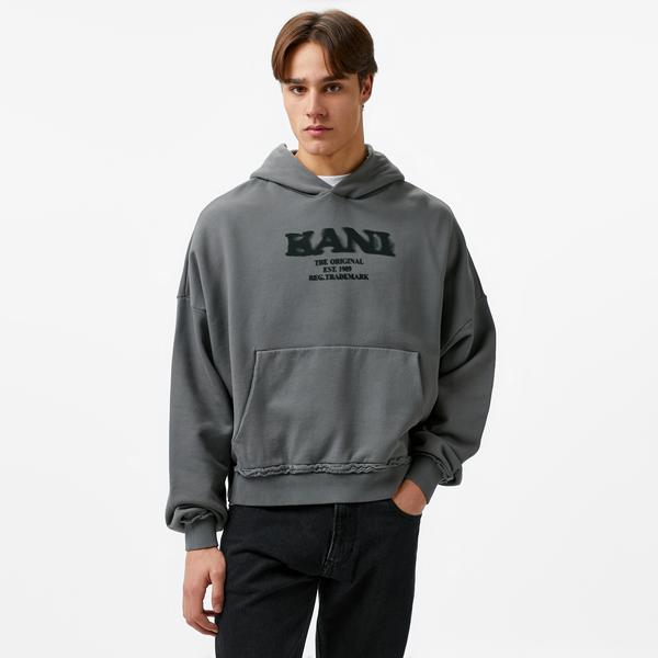 Karl Kani Retro Sprayed Os Erkek Gri Sweatshirt