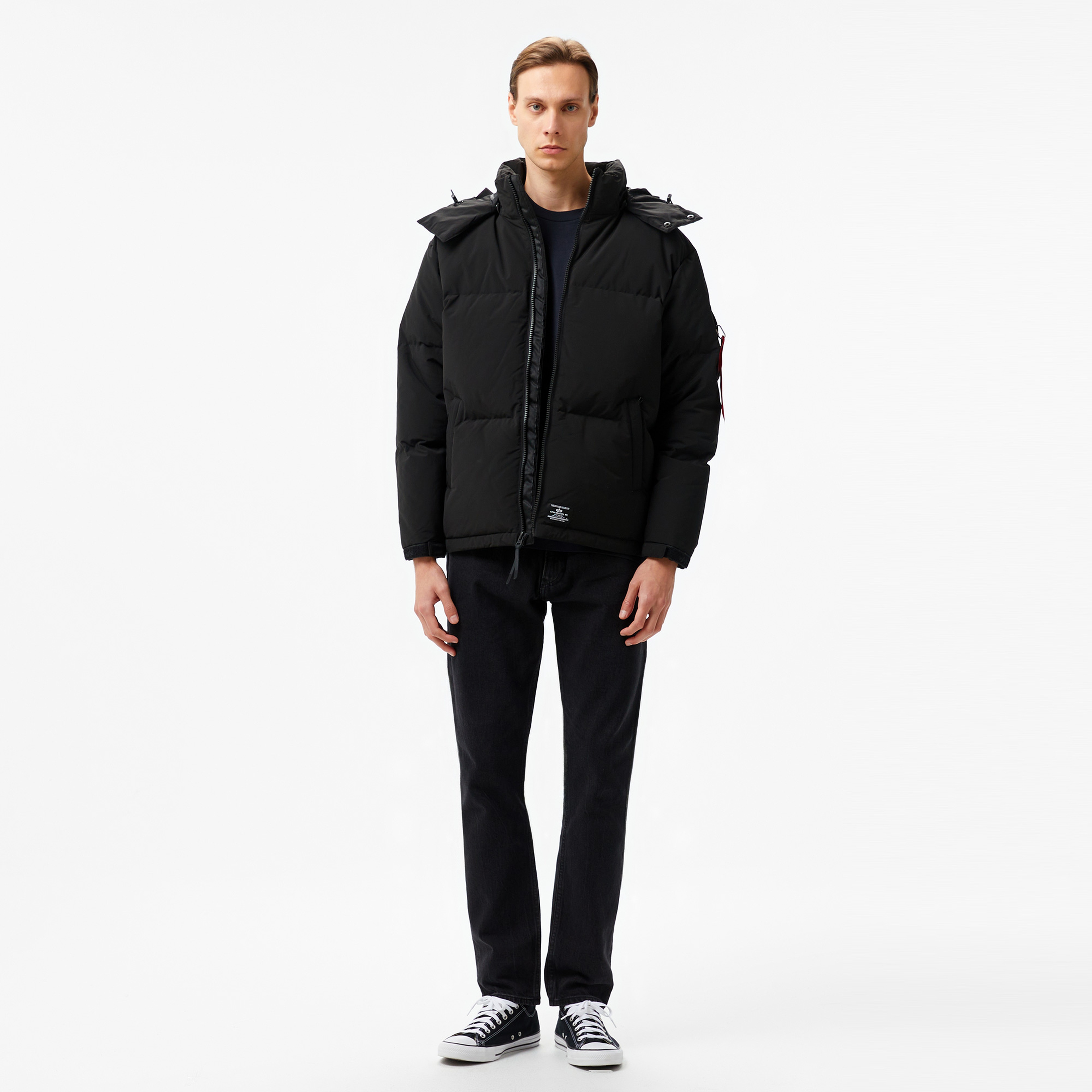 Alpha Industries Puffer Parka Unisex Siyah Mont