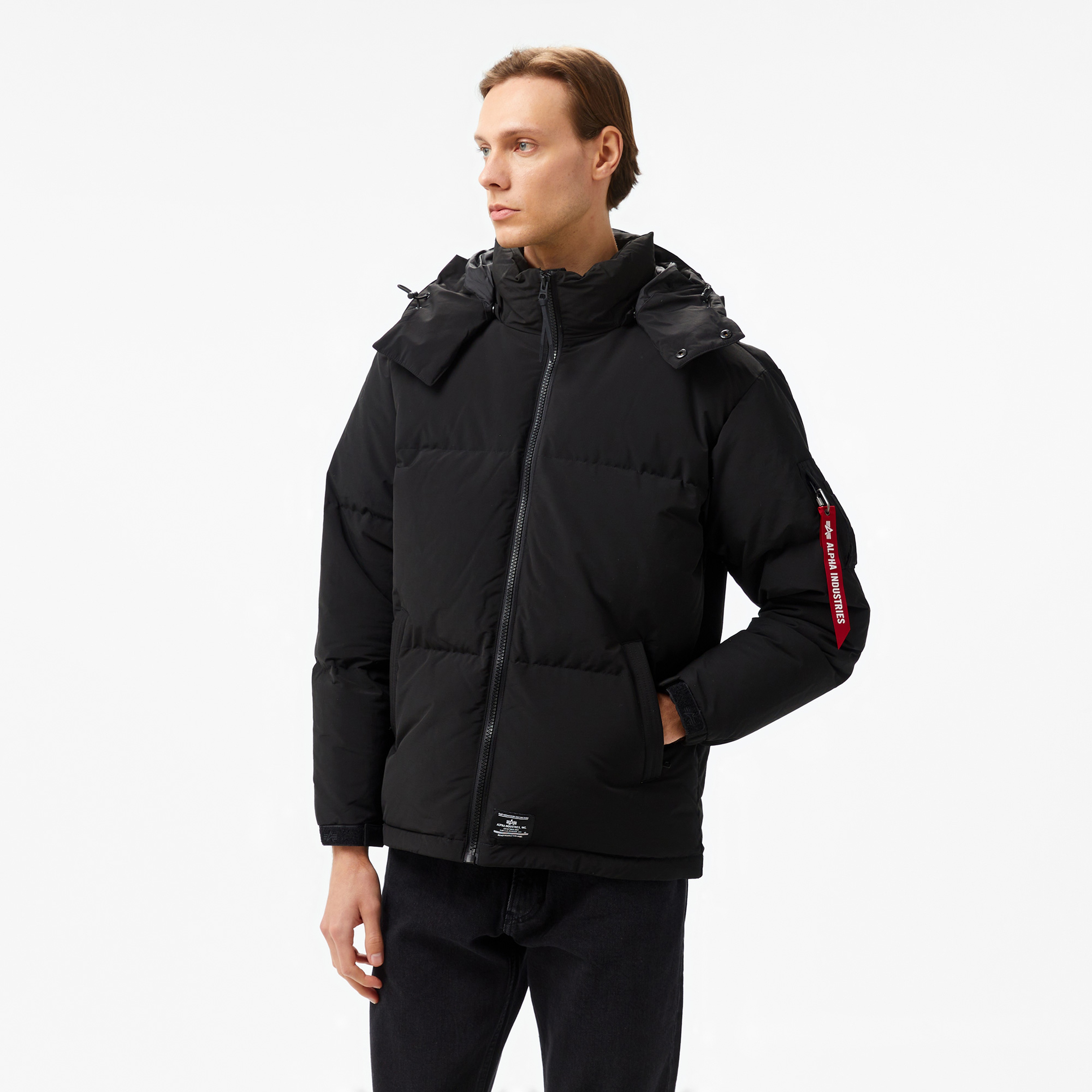 Alpha Industries Puffer Parka Unisex Siyah Mont