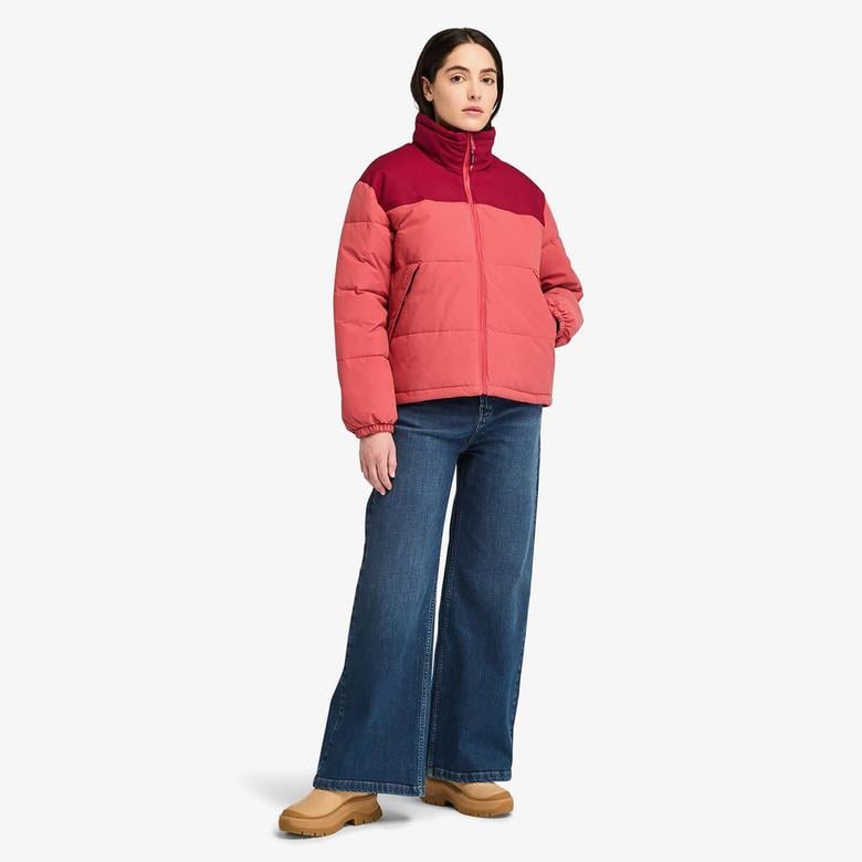 Timberland Welch Mountain Synthetic Insulated Puffer Kadın Bordo Ceket
