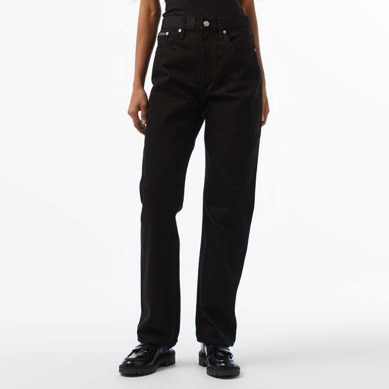 Calvin Klein Jeans Hıgh Rise Straıght Kadın Siyah Jean