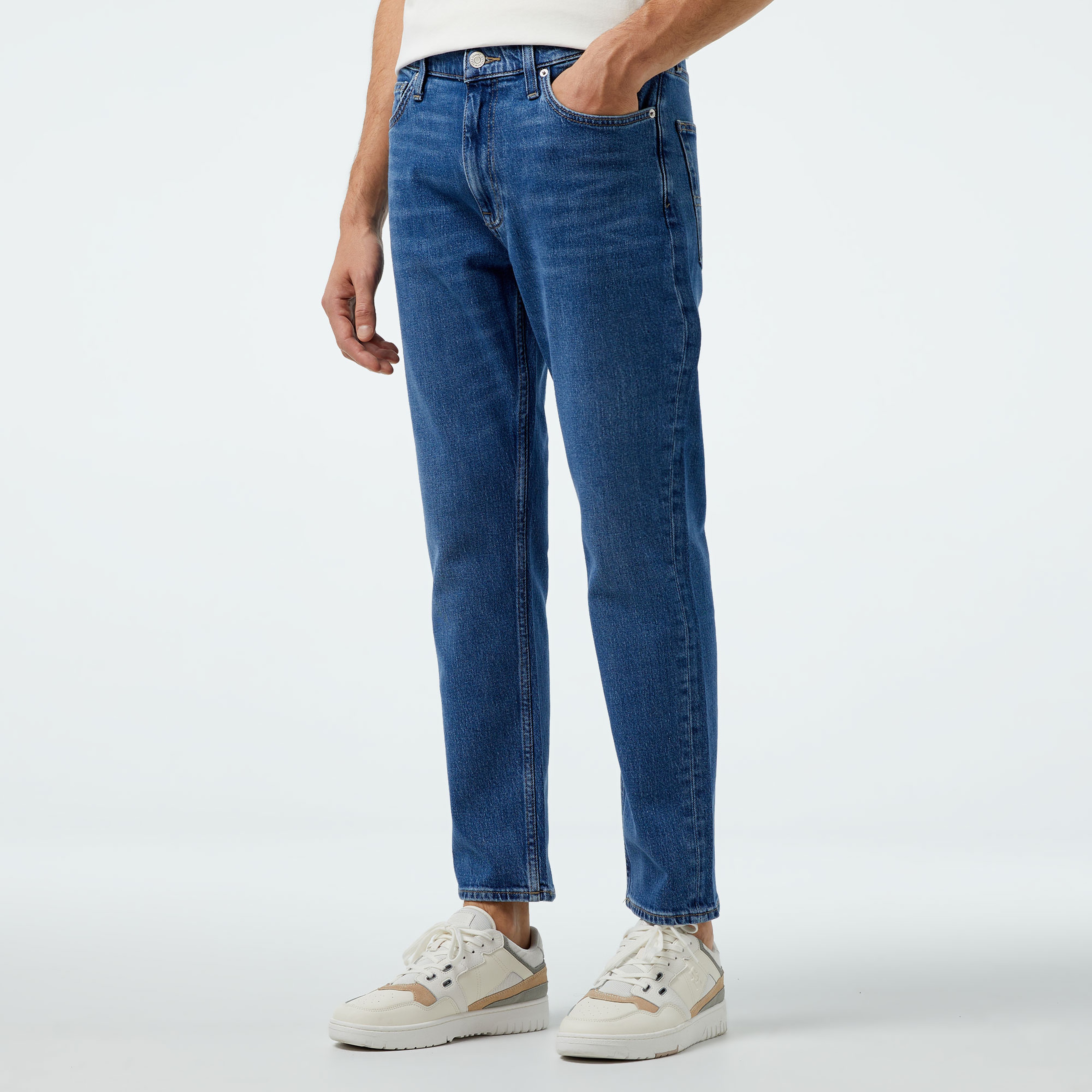 Tommy Hilfiger Dad Jean Erkek Mavi Jean