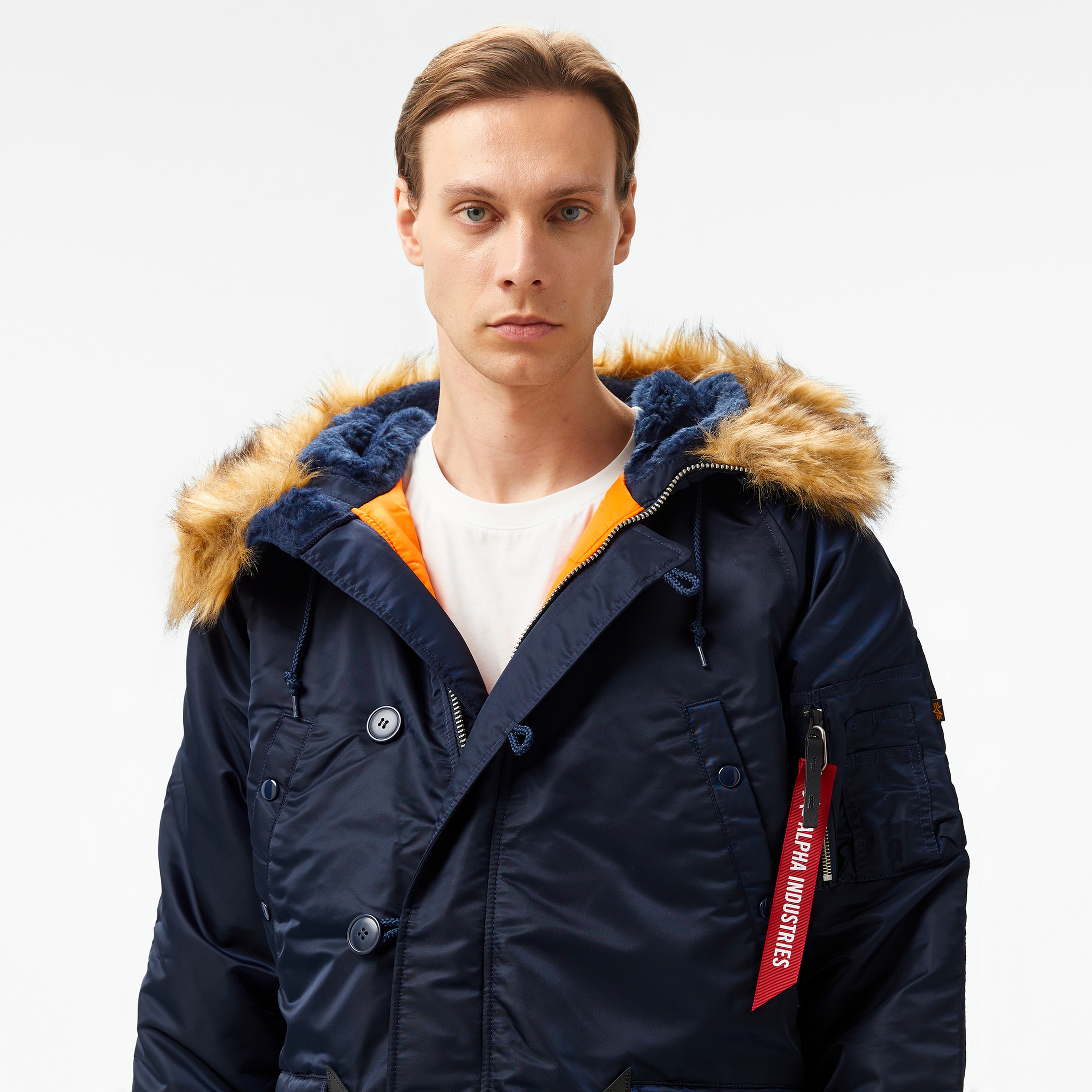 Alpha Industries Slim Fit N-3B Unisex Mavi Mont