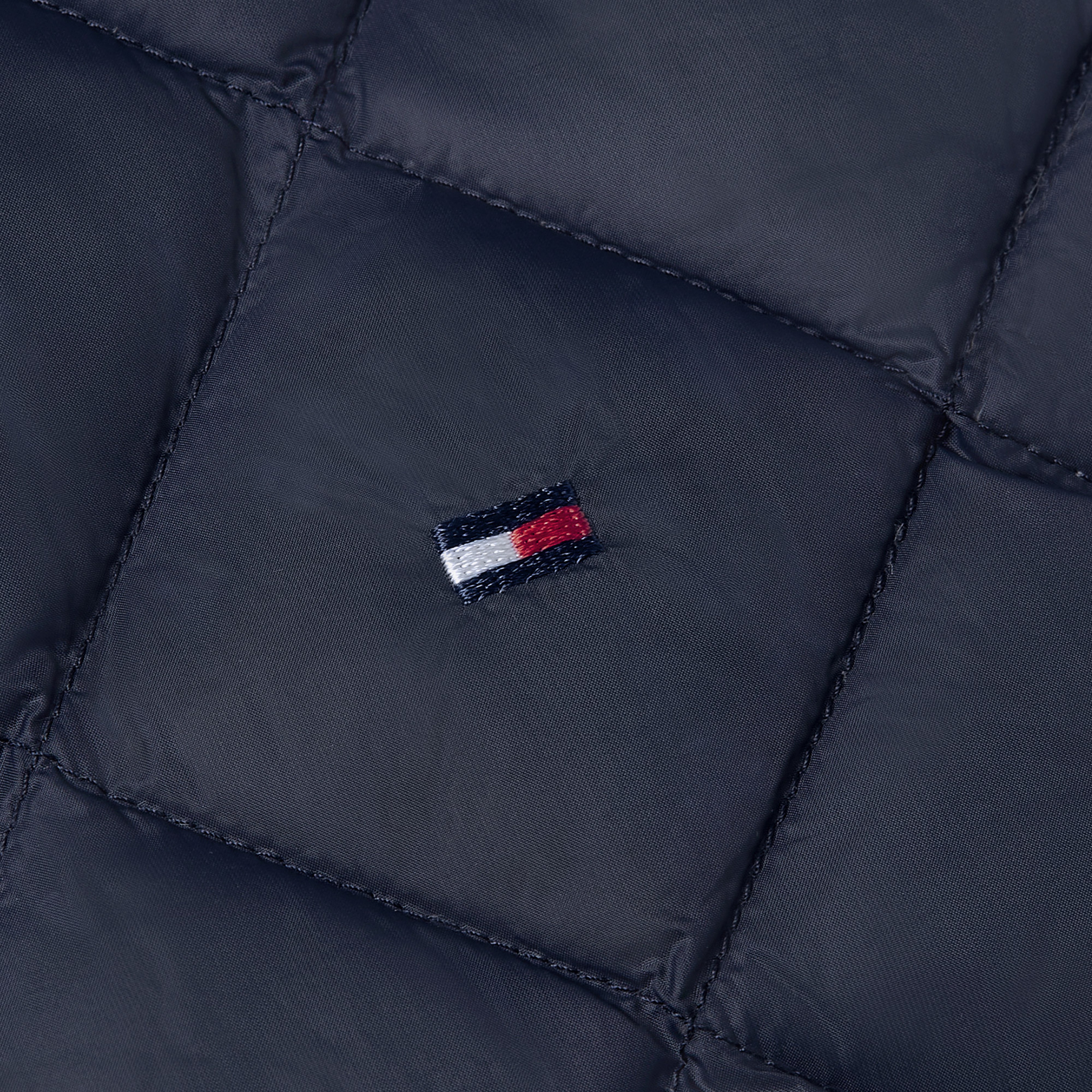 Tommy Hilfiger Ul Down Quilt Collarless Kadın Mavi Yelek