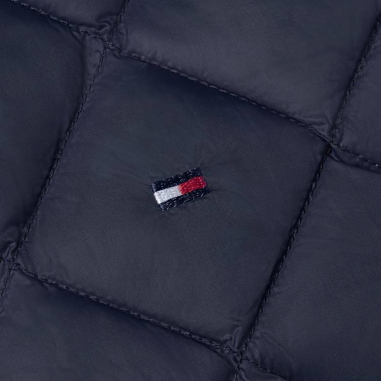 Tommy Hilfiger Ul Down Quilt Collarless Kadın Mavi Yelek