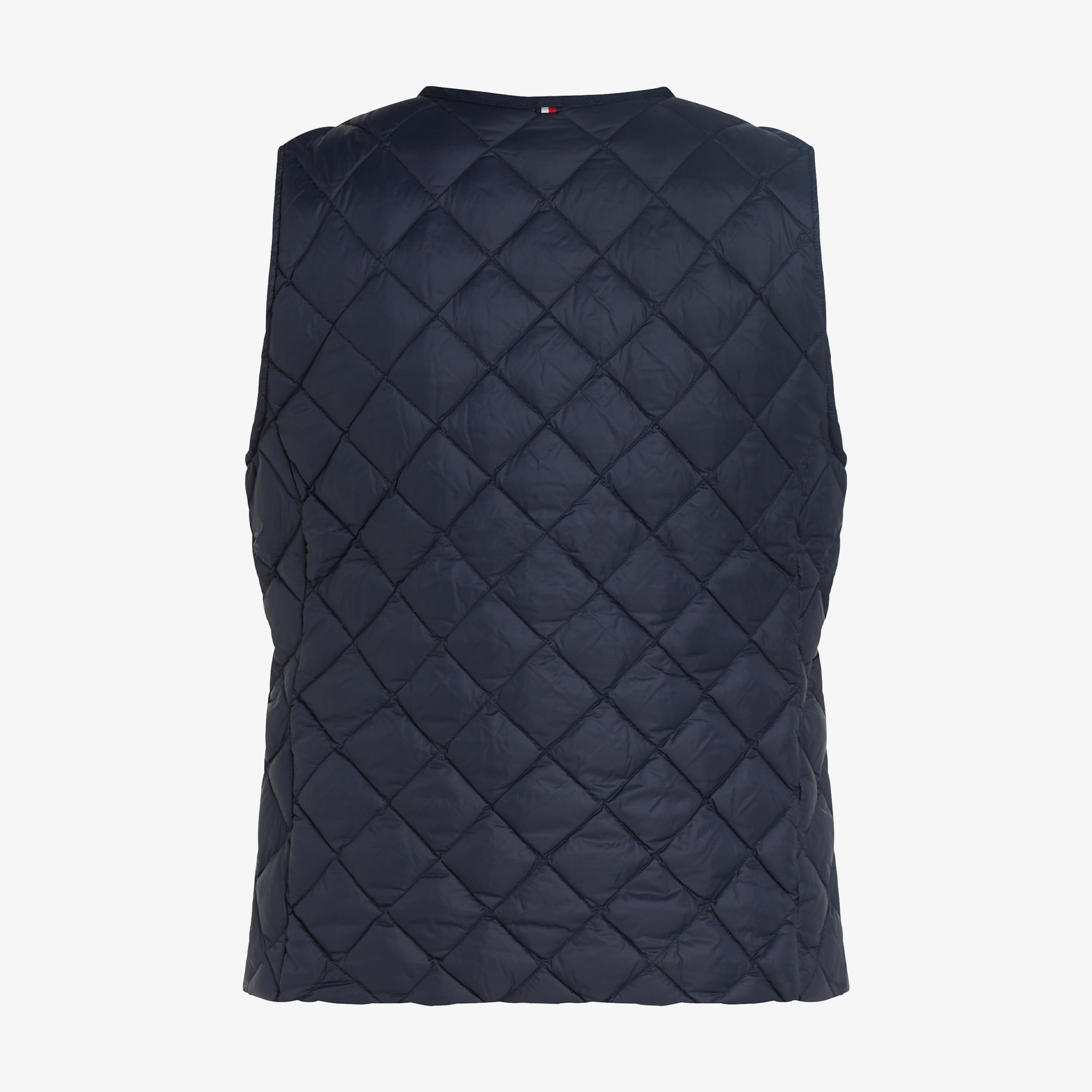 Tommy Hilfiger Ul Down Quilt Collarless Kadın Mavi Yelek
